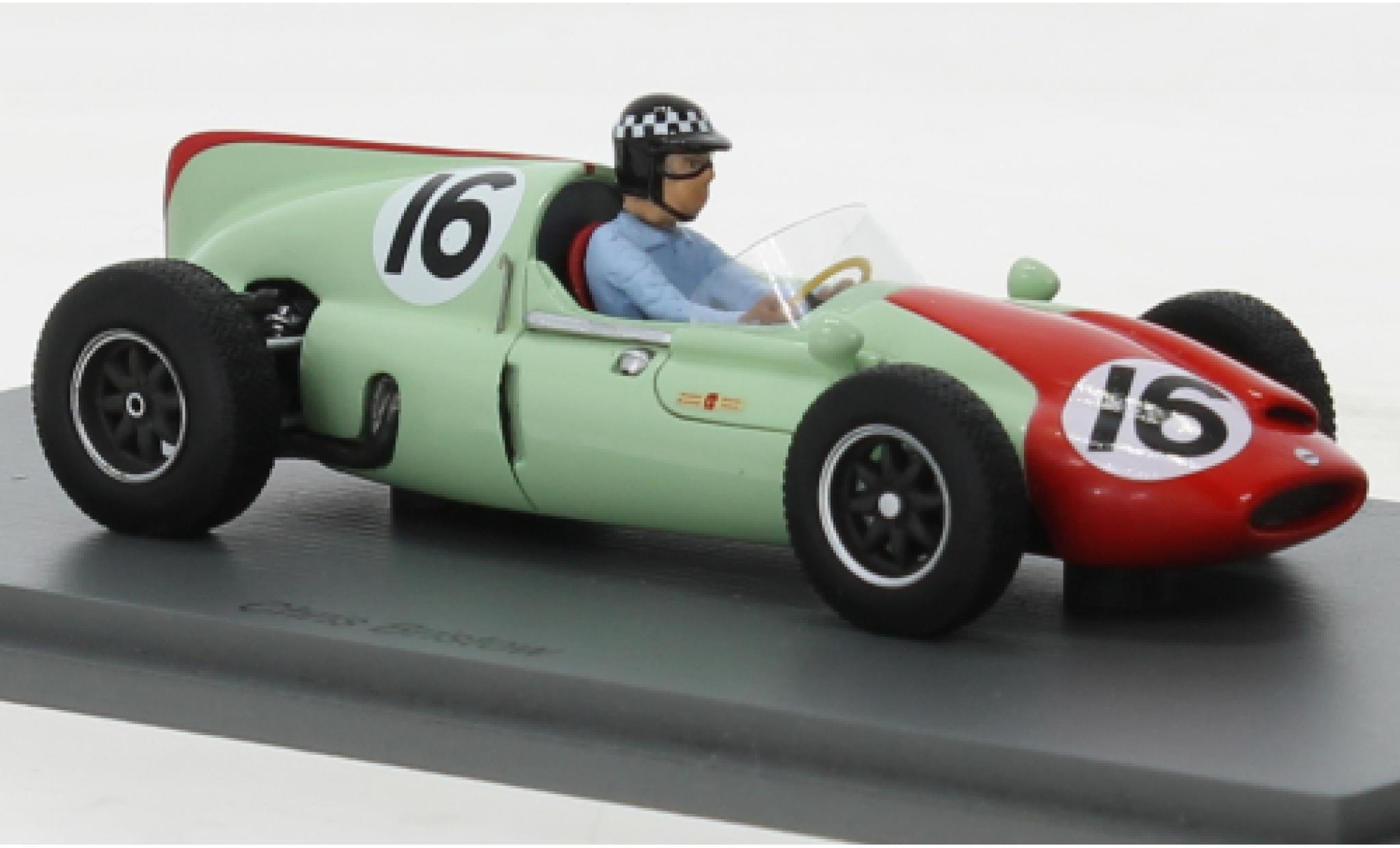 Cooper T51 1/43 Spark No.16 Formel 1 GP Monaco 1960 modellino in miniatura