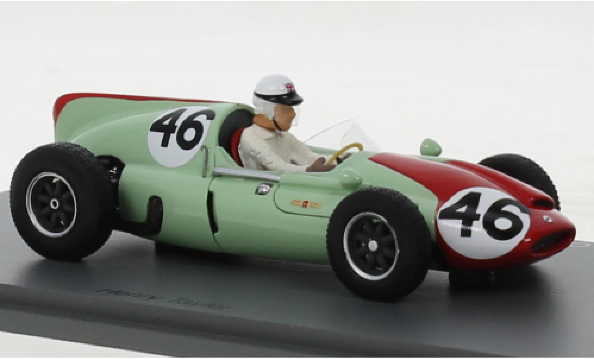Cooper T51 1/43 Spark No.46 Formel 1 GP Frankreich 1960 modellino in miniatura