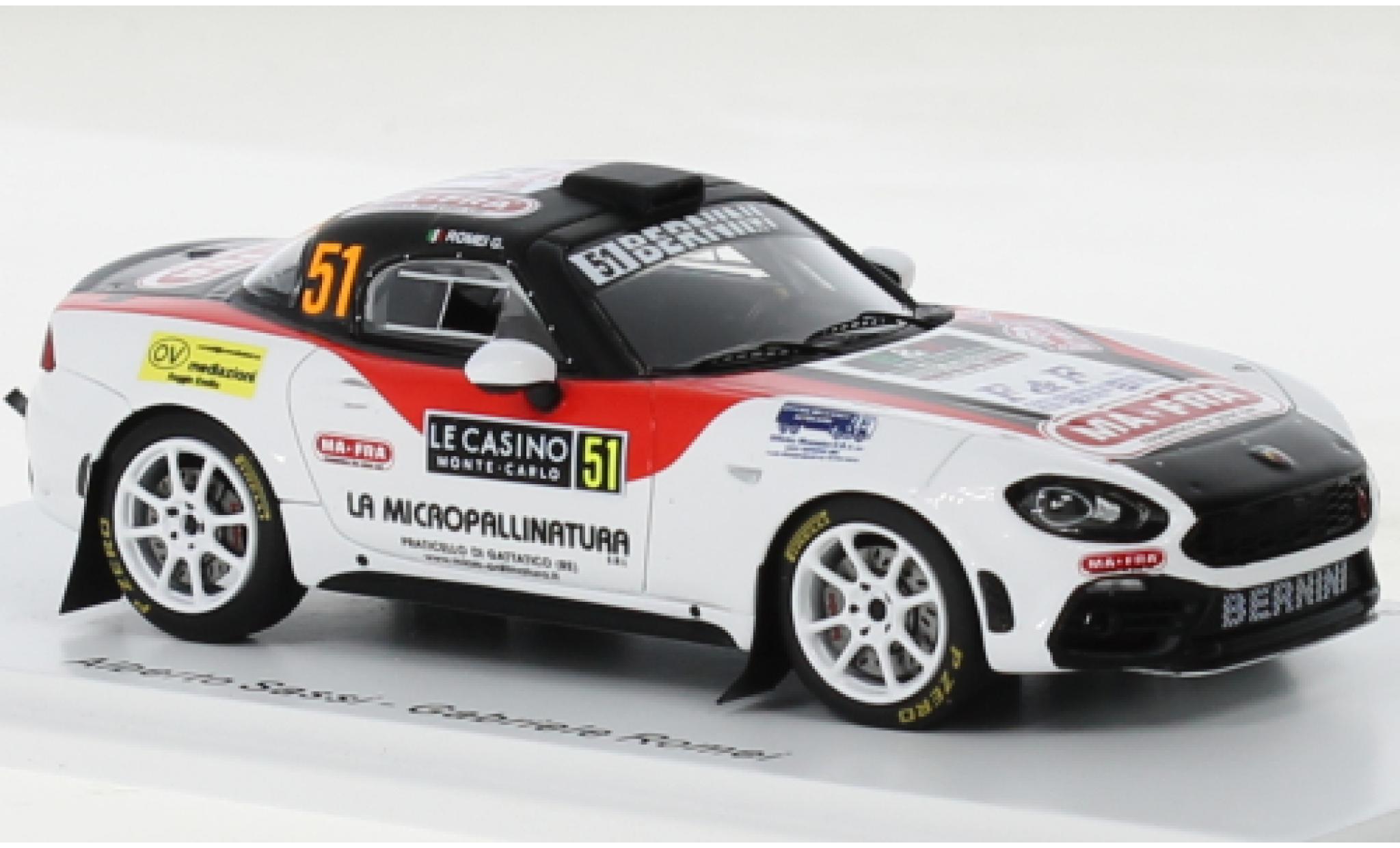 Fiat 124 1/43 Spark Rally RGT No.51 Rallye WM Rallye Monte Carlo 2022 modellino in miniatura