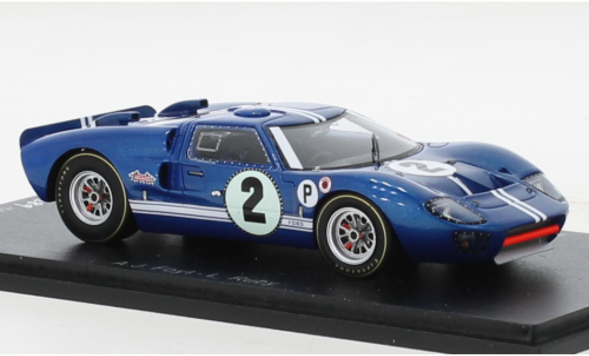 Ford GT40 1/43 Spark MK II RHD No.2 12h Sebring 1967 modellino in miniatura