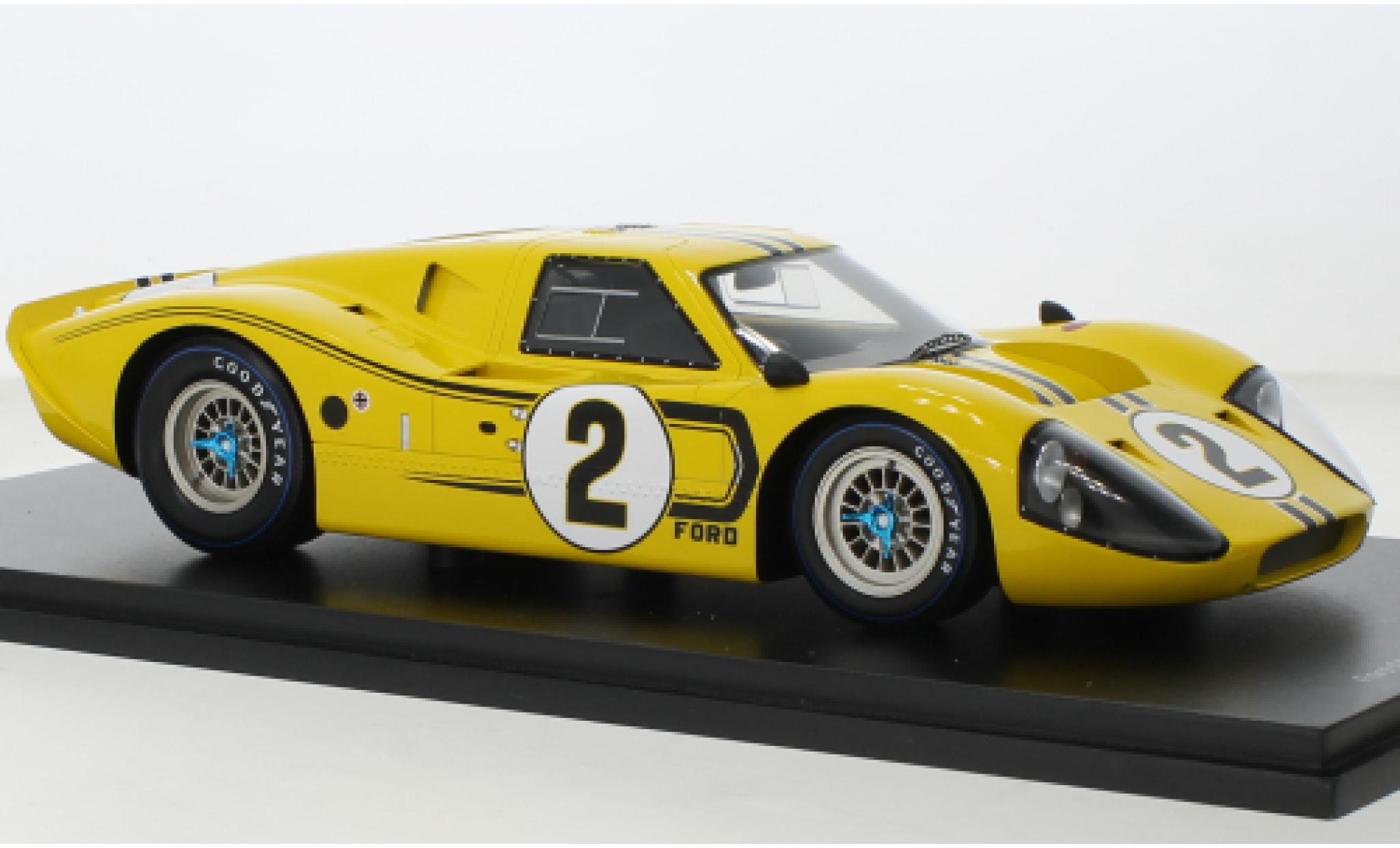 Ford GT40 1/18 Spark Mk IV No.2 24h Le Mans 1967 modellino in miniatura