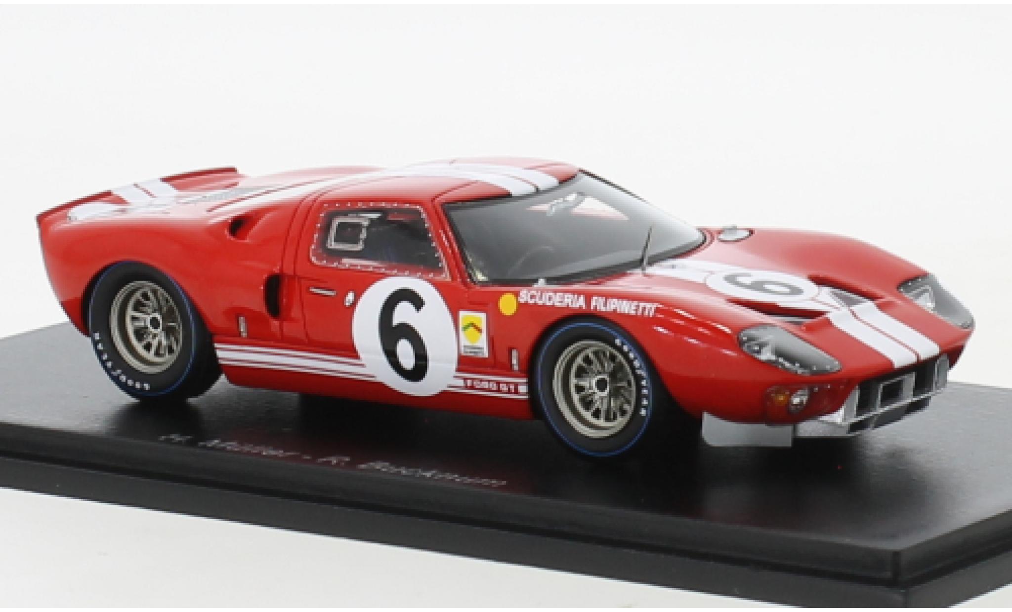 Ford GT40 1/43 Spark RHD No.6 Scuderia Filipinetti 24h Le Mans 1965 modellino in miniatura