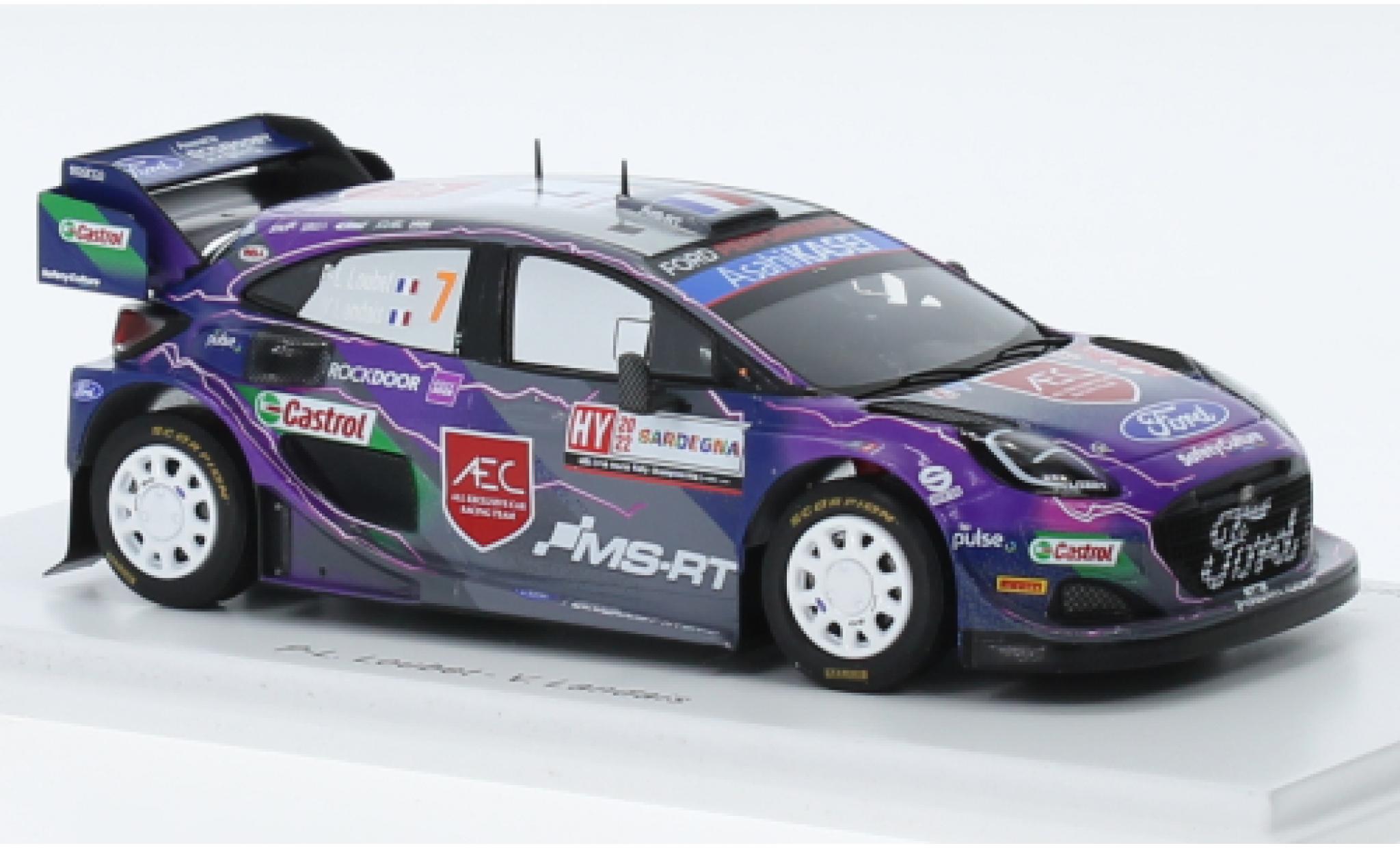 Ford Puma 1/43 Spark Rally1 No.7 M-Sport World Rally Team Rallye WM Rallye Sardinien 2022 modellino in miniatura