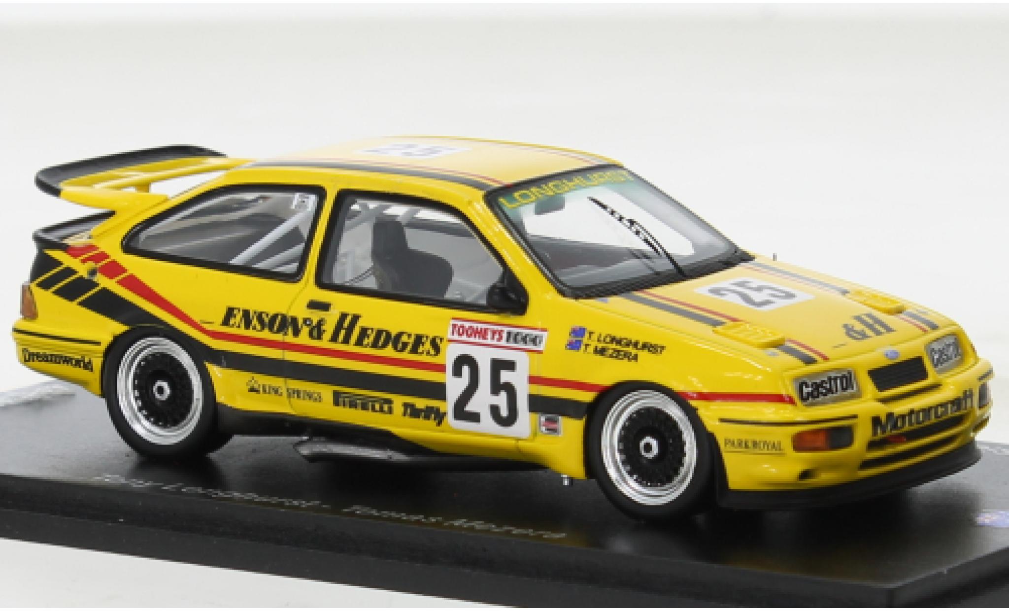 Ford Sierra 1/43 Spark RS 500 Cosworth RHD No.25 Benson & Hedges Bathurst 1000 1988 modellino in miniatura