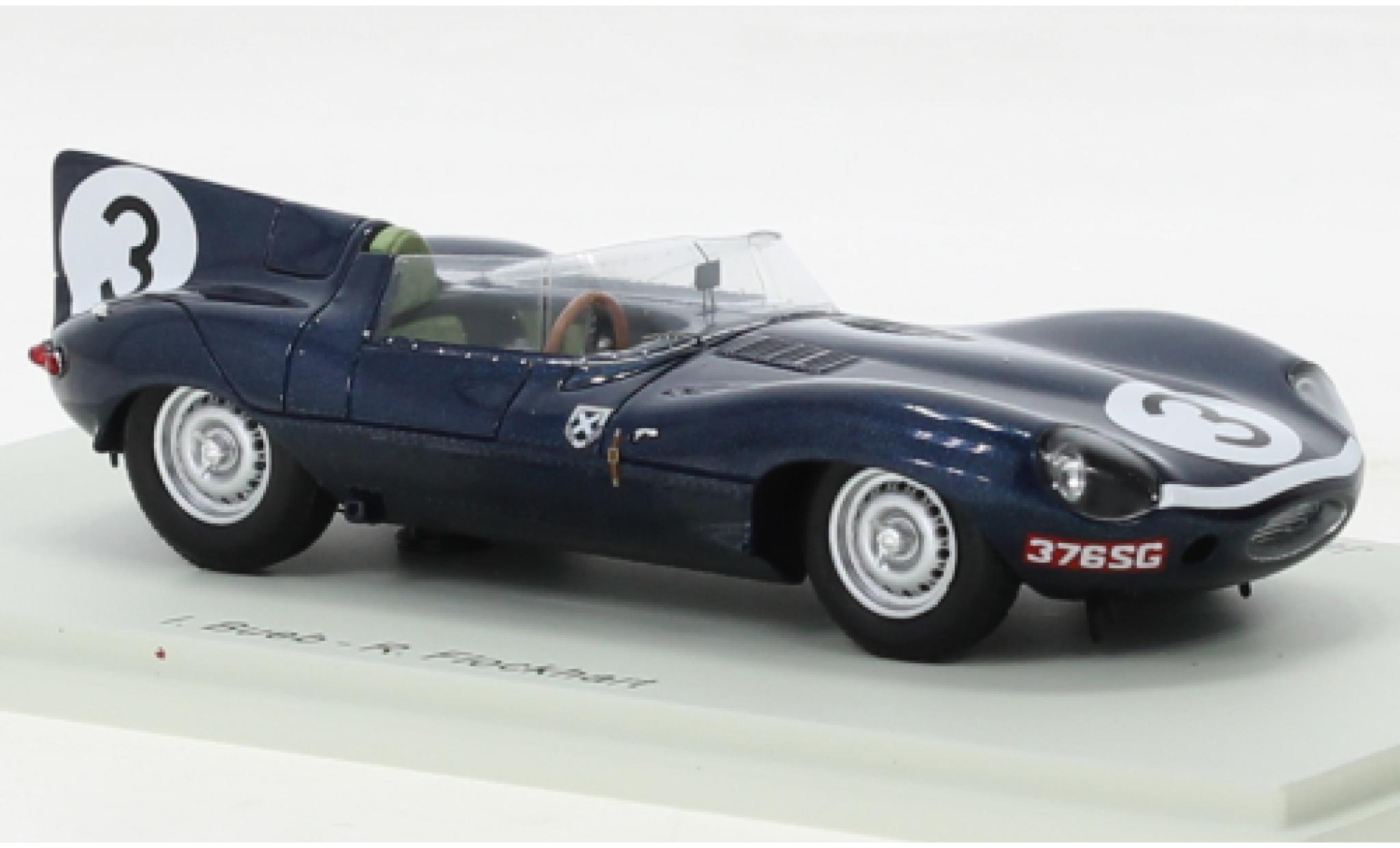 Jaguar D-Type 1/43 Spark RHD No.3 24h Le Mans 1957 modellino in miniatura