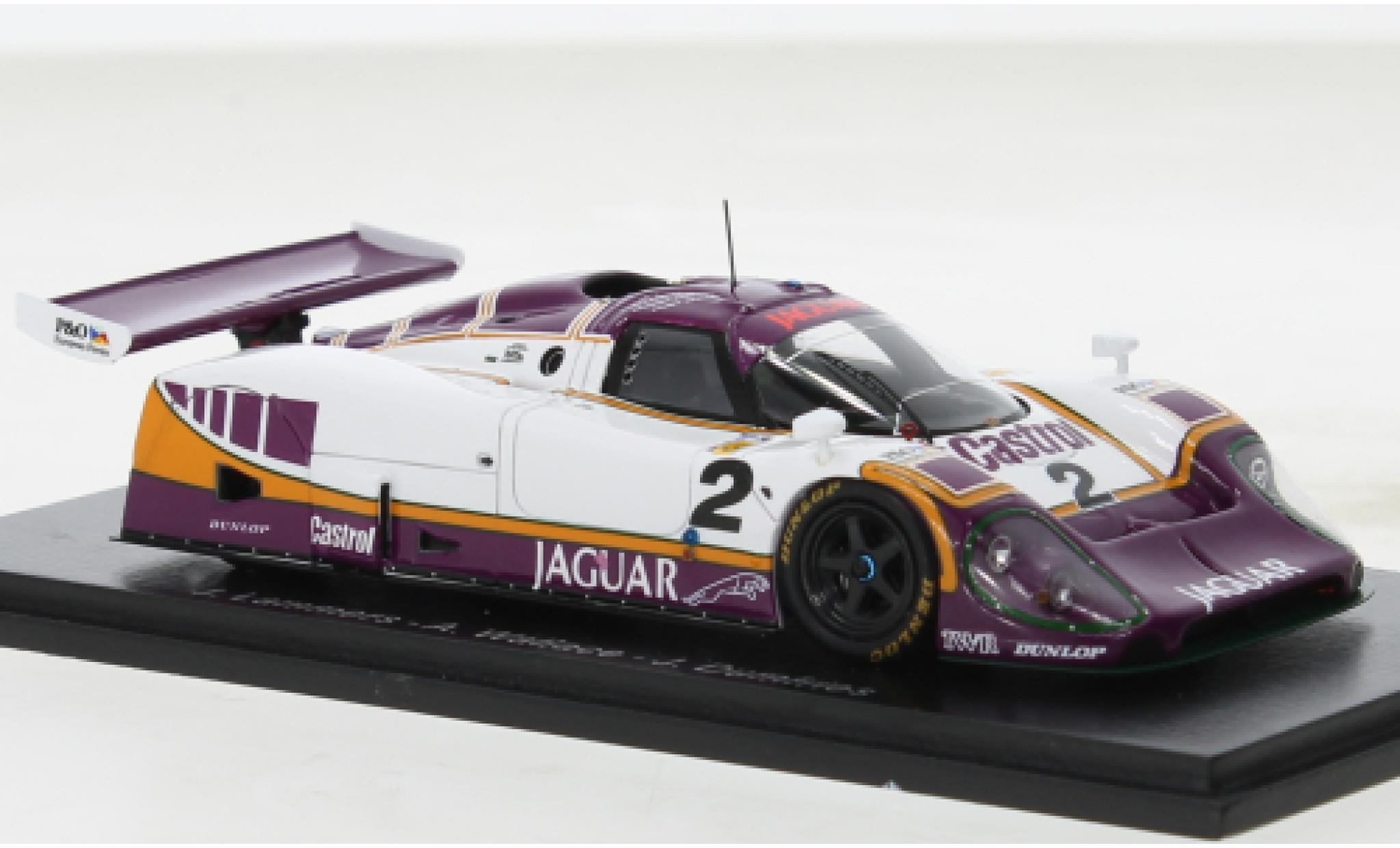Jaguar XJ 1/43 Spark R-9 No.2 Tom Walkinshaw Racing Silk Coupé 24h Le Mans 1988 modellino in miniatura