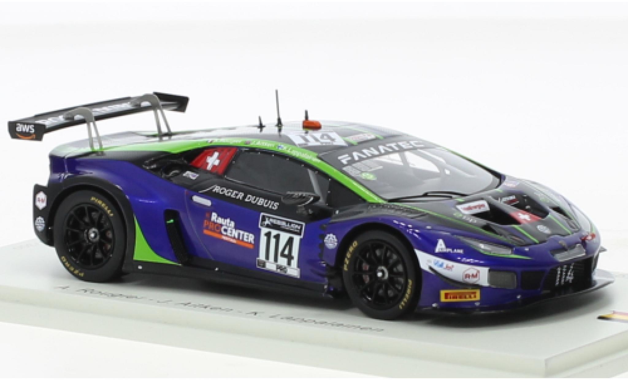 Lamborghini Huracan 1/43 Spark GT3 Evo No.114 Emil Frey Racing 24h Spa 2021 modellino in miniatura