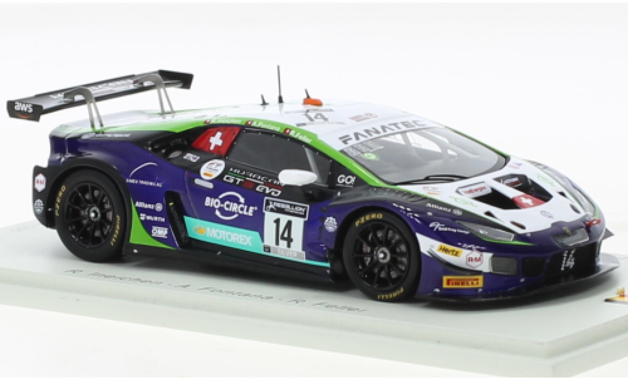 Lamborghini Huracan 1/43 Spark GT3 Evo No.14 Emil Frey Racing 24h Spa 2021 modellino in miniatura