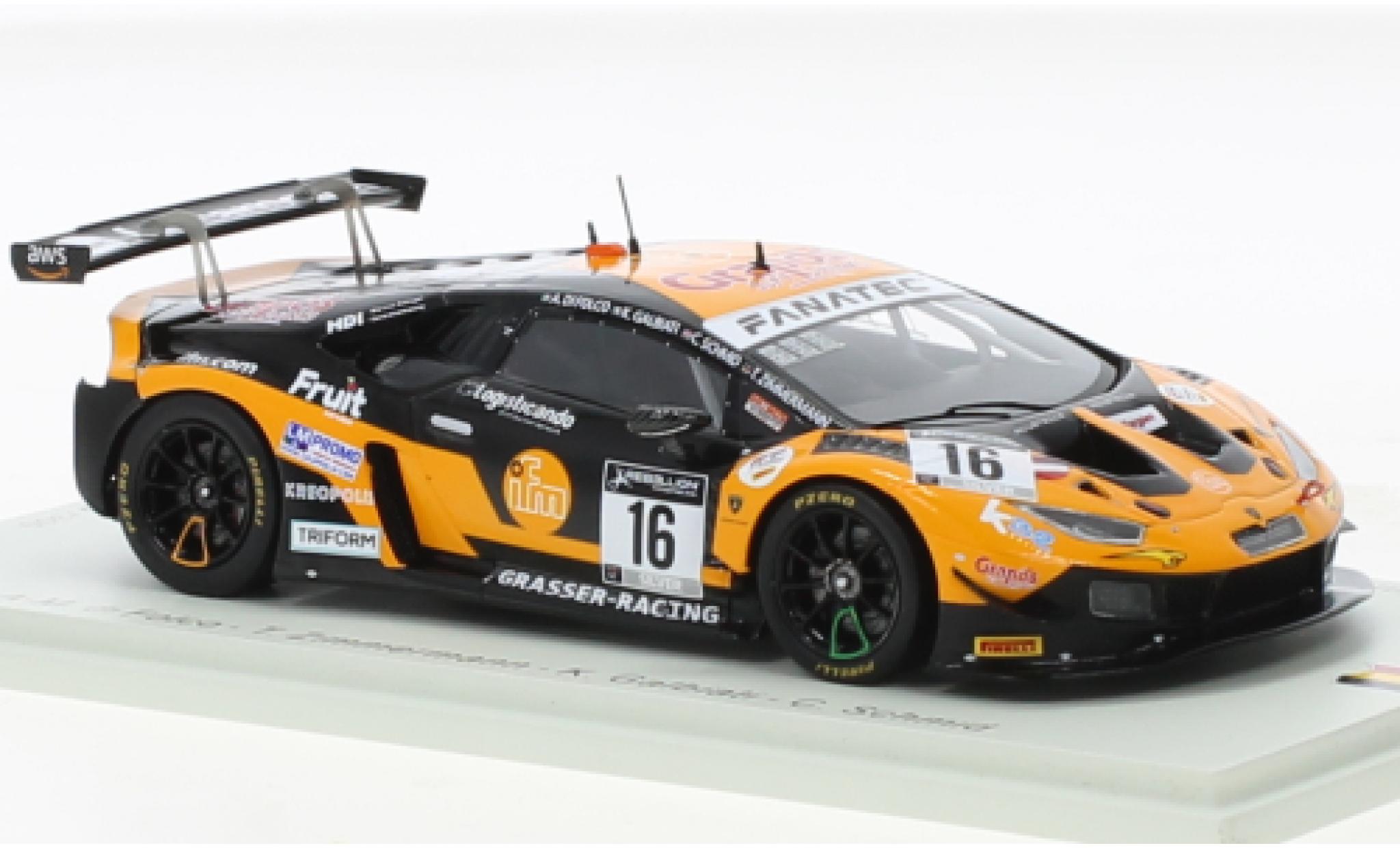 Lamborghini Huracan 1/43 Spark GT3 Evo No.16 GRT Grasser Racing Team 24h Spa 2021 modellino in miniatura