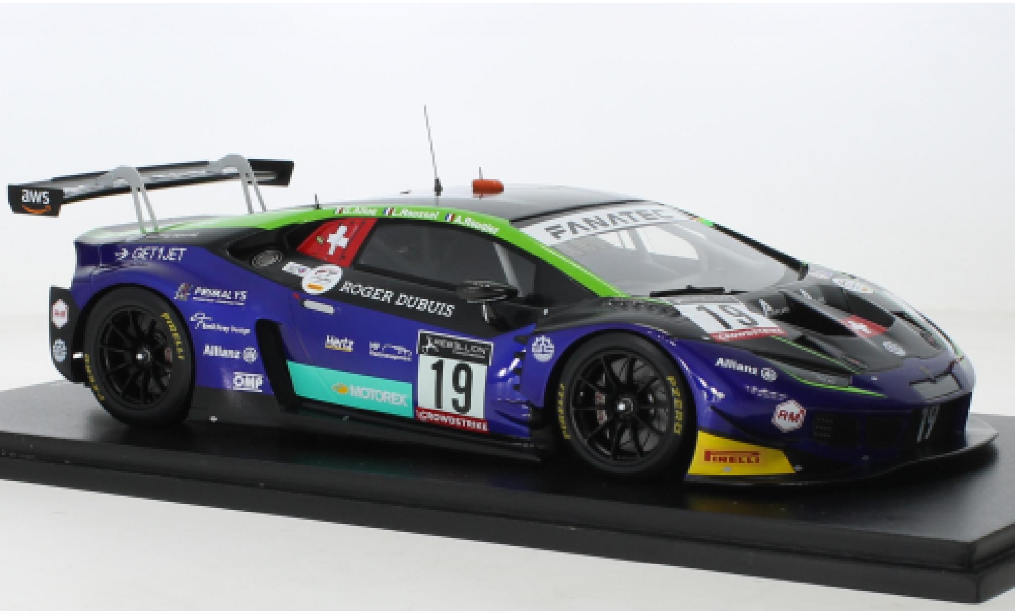 Lamborghini Huracan 1/43 Spark GT3 Evo No.19 Emil Frey Racing 24h Spa 2022 modellino in miniatura