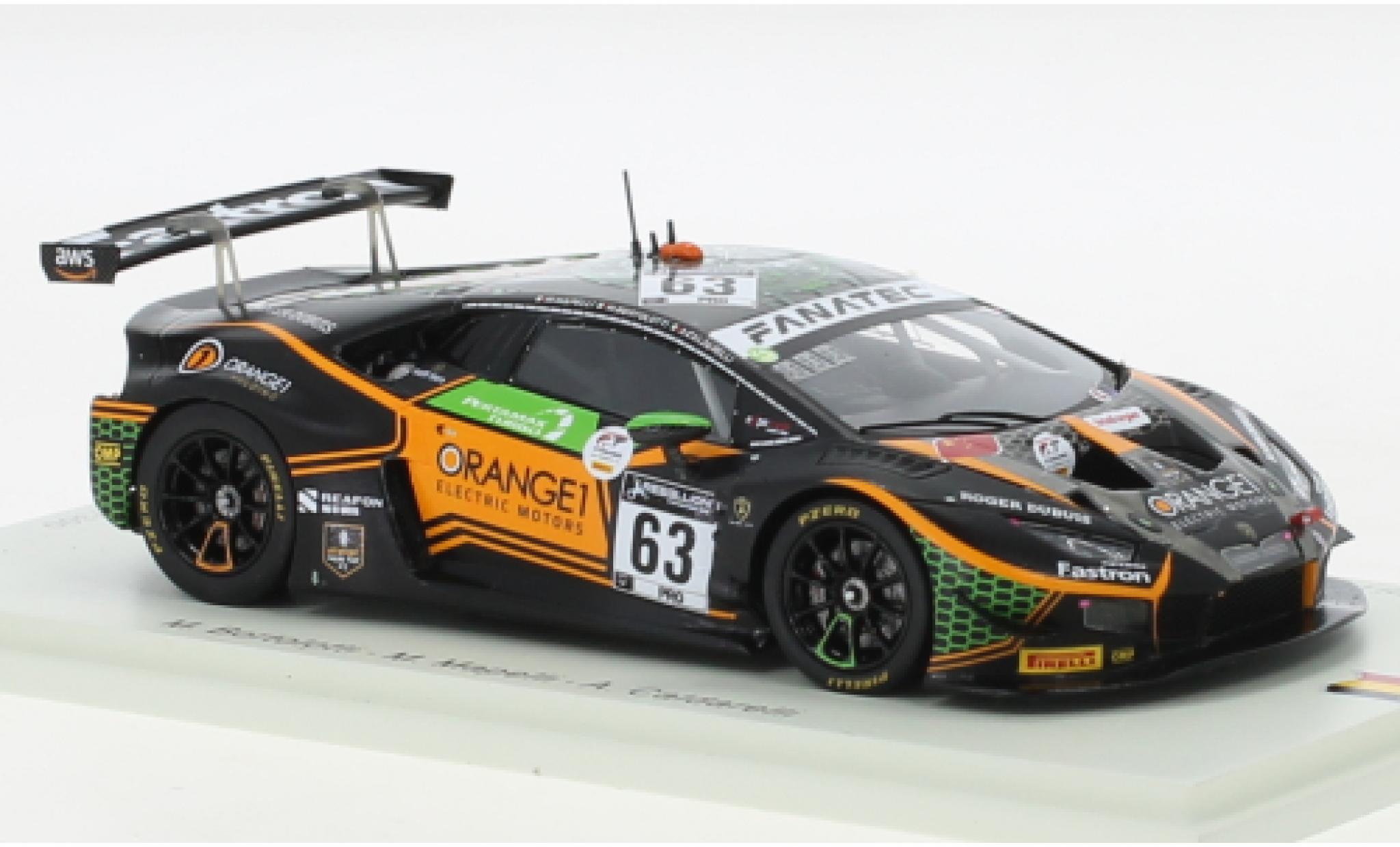 Lamborghini Huracan 1/43 Spark GT3 Evo No.63 Orange 1 FFF Racing Team 24h Spa 2021 modellino in miniatura