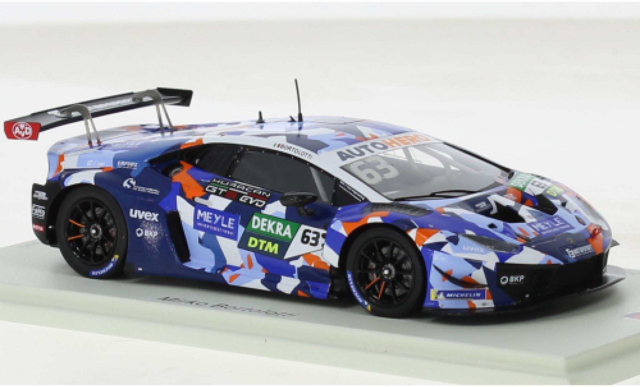 Lamborghini Huracan 1/43 Spark GT3 Evo No.63 T3 Motorsport DTM Assen 2021 modellino in miniatura
