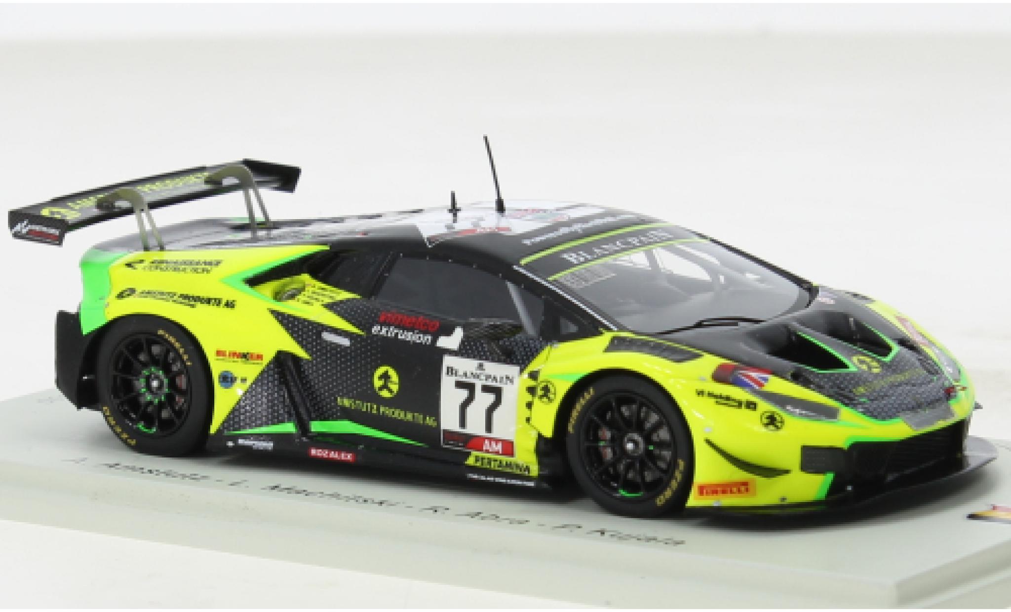 Lamborghini Huracan 1/43 Spark GT3 Evo No.77 Barwell Motorsport 24h Spa 2019 modellino in miniatura