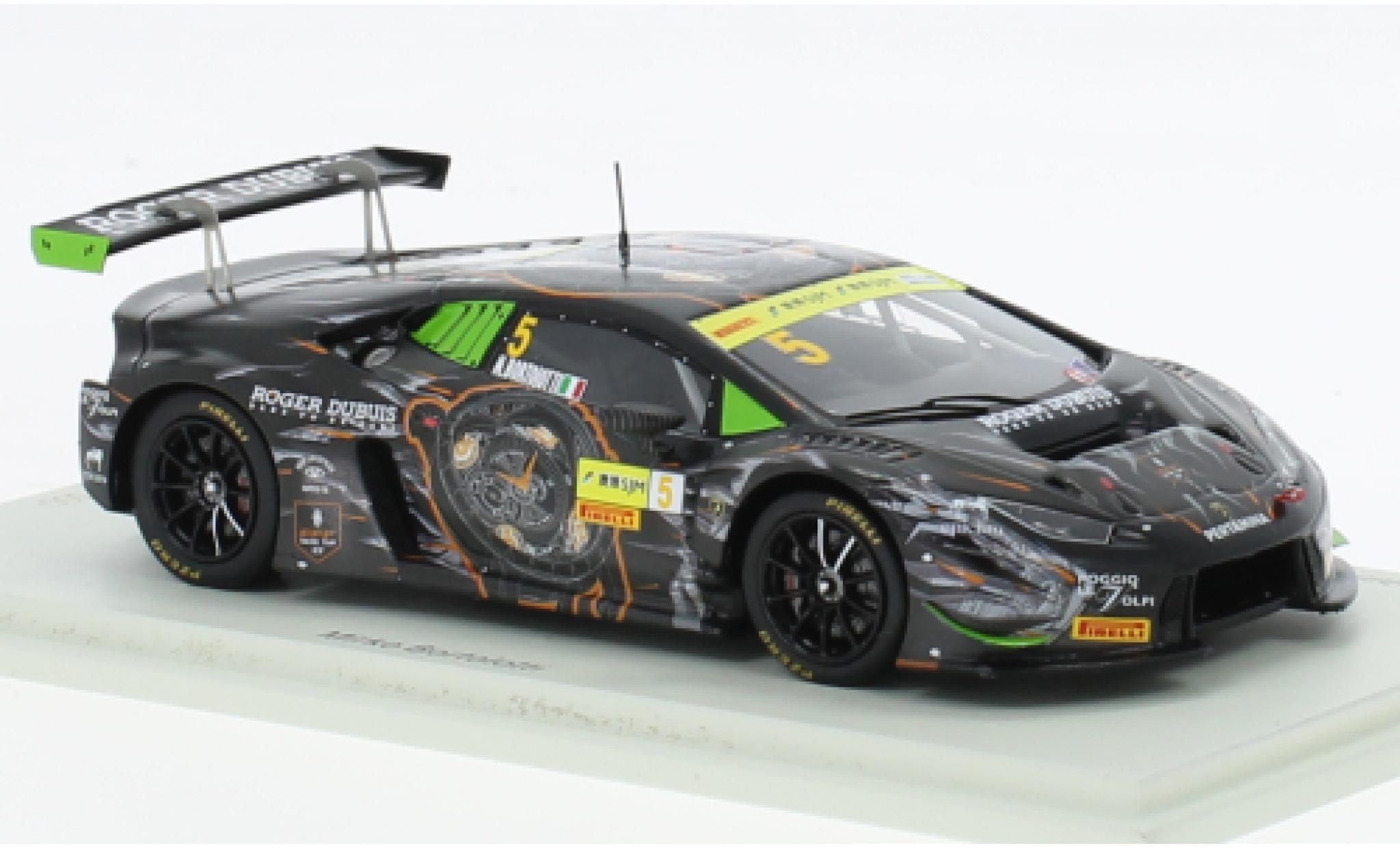 Lamborghini Huracan 1/43 Spark GT3 No.5 FFF Racing Team by ACM FIA GT World Cup Macau 2017 modellino in miniatura