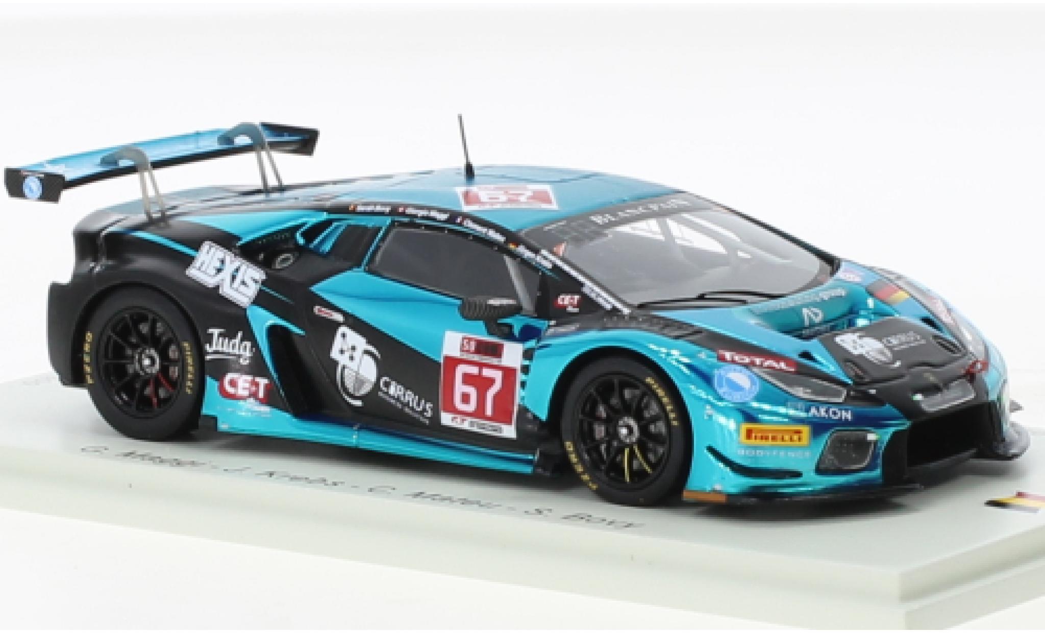 Lamborghini Huracan 1/43 Spark GT3 No.67 Attempto Racing 24h Spa 2017 modellino in miniatura