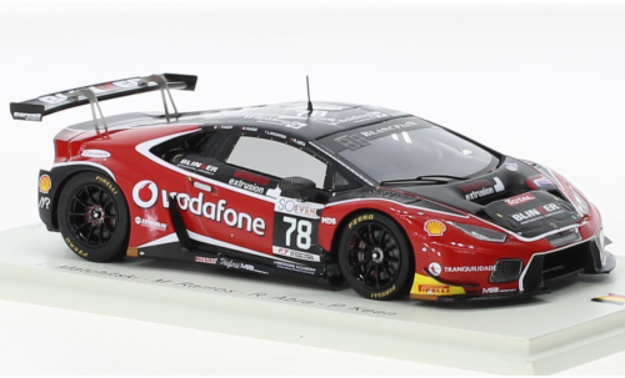 Lamborghini Huracan 1/43 Spark GT3 No.78 Barwell Motorsport 24h Spa 2017 modellino in miniatura