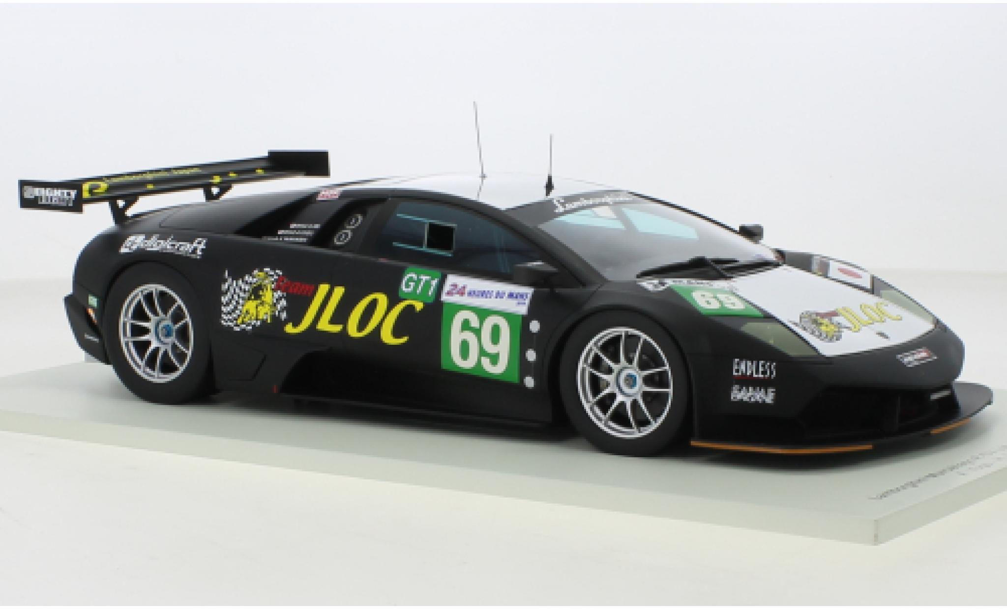 Lamborghini Murcielago 1/18 Spark R-SV LM No.69 JLOC 24h Le Mans 2010 modellino in miniatura