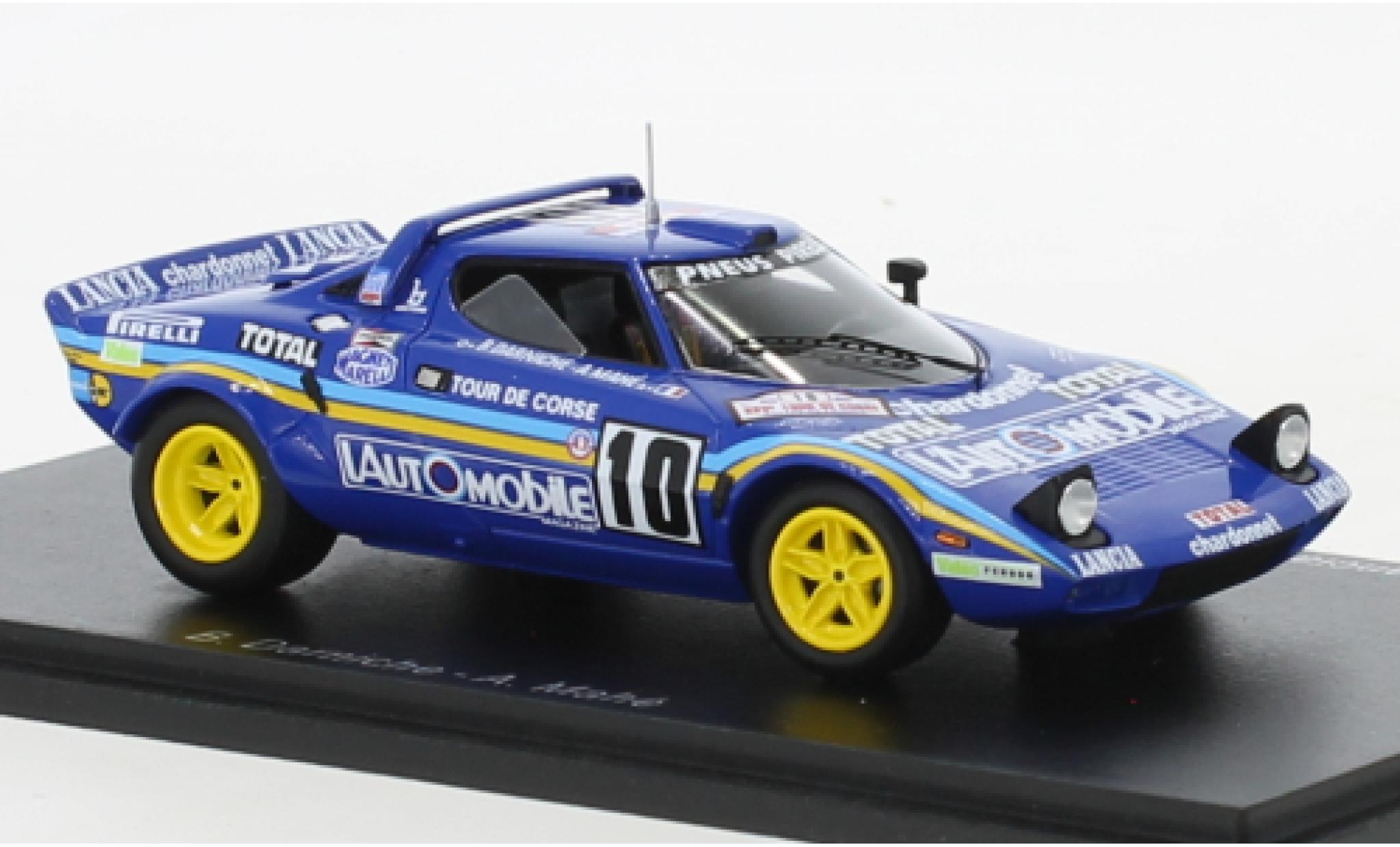 Lancia Stratos 1/43 Spark HF No.10 Rallye WM Tour de Corse 1981 modellino in miniatura