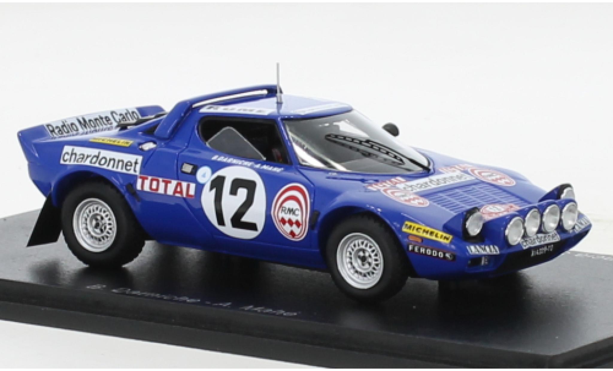 Lancia Stratos 1/43 Spark HF No.12 Rallye WM Rallye Monte Carlo 1976 modellino in miniatura