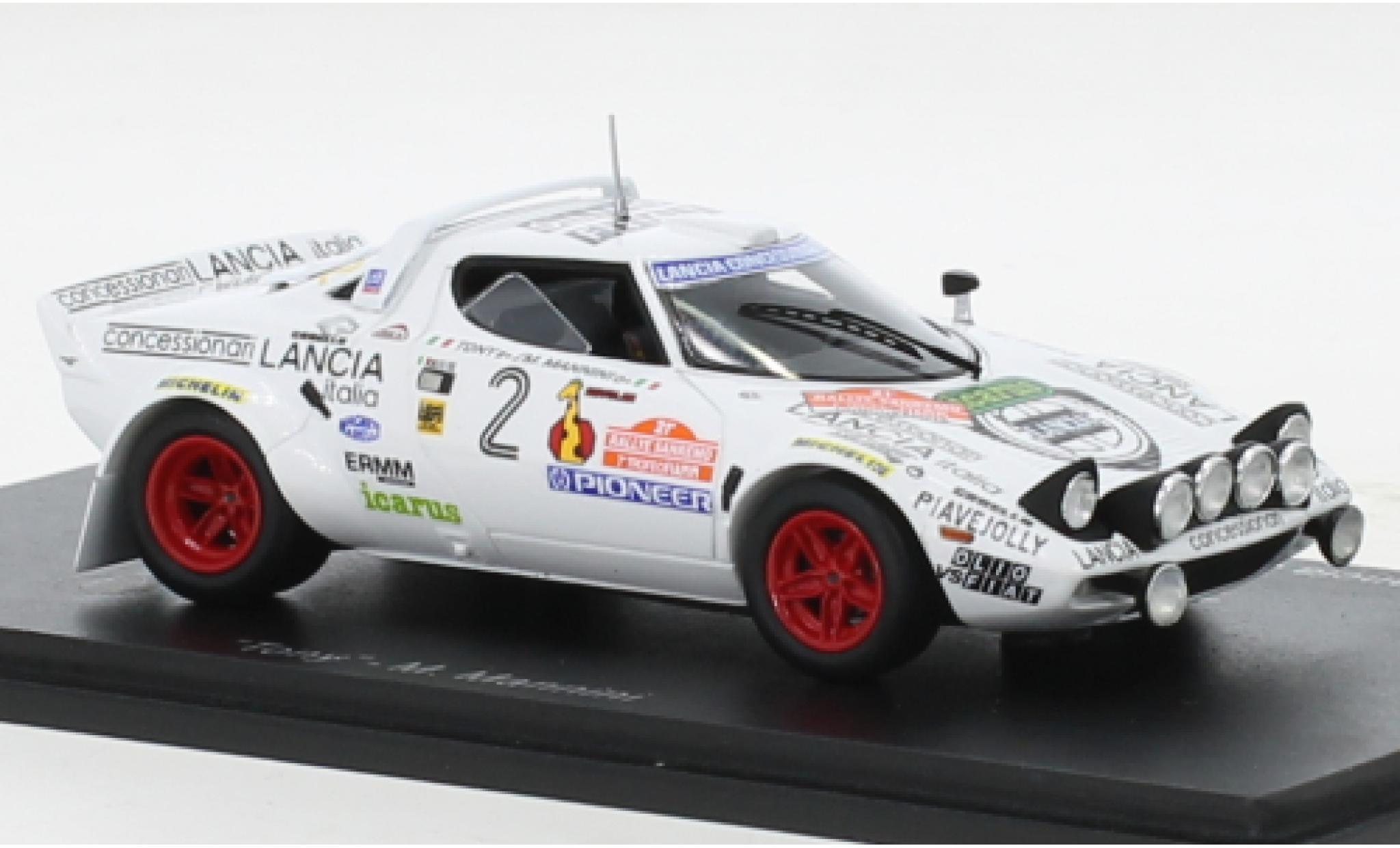 Lancia Stratos 1/43 Spark HF No.2 Rallye WM Rallye San Remo 1979 modellino in miniatura