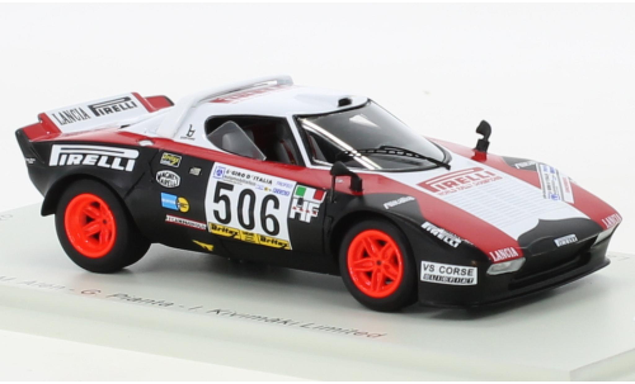 Lancia Stratos 1/43 Spark No.506 Giro de Italia 1978 modellino in miniatura