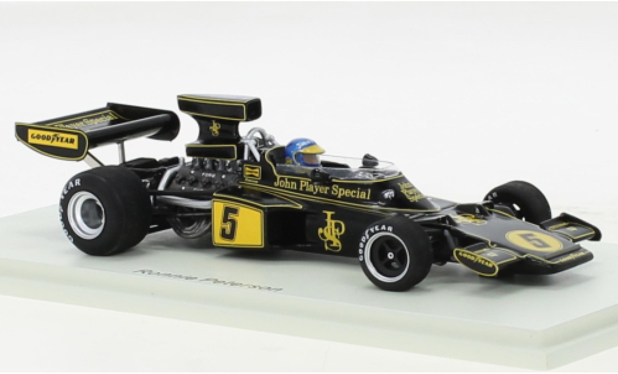 Lotus 72 1/43 Spark E No.5 John Player Special Formel 1 GP USA 1975 modellino in miniatura