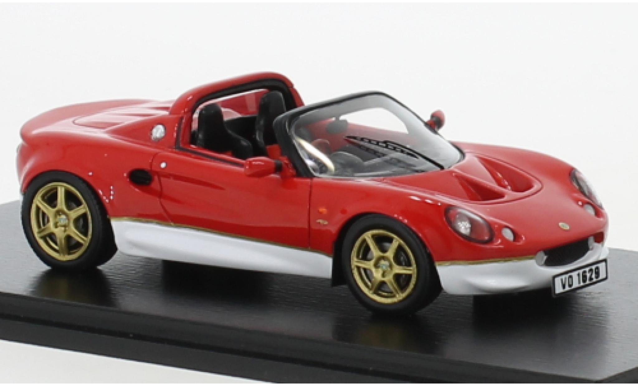Lotus Elise 1/43 Spark S1 Type 49 rosso/bianco RHD 1999 modellino in miniatura