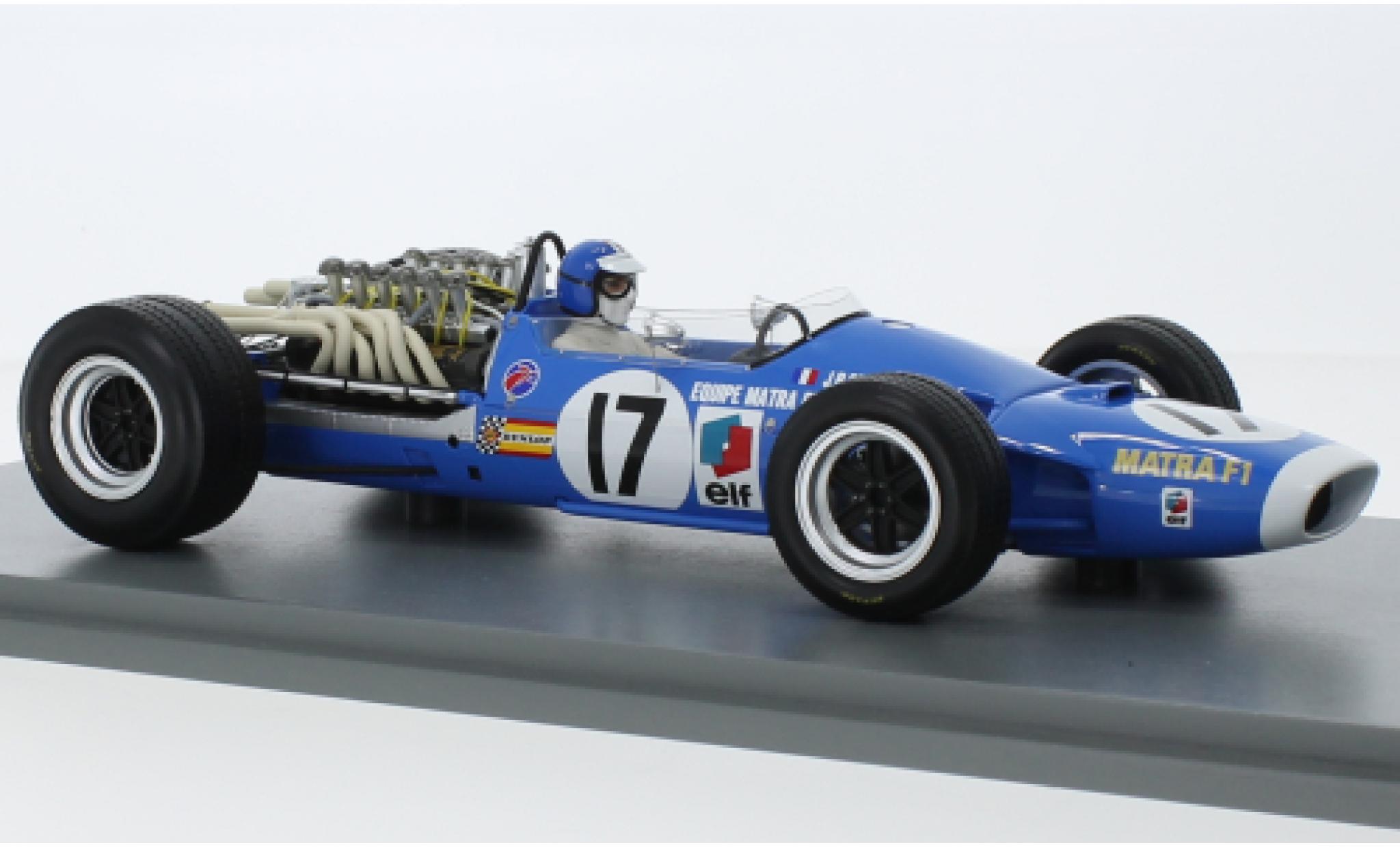 Matra MS1 1/18 Spark 1 No.17 formule 1 GP Pays-Bas 1968 modellino in miniatura
