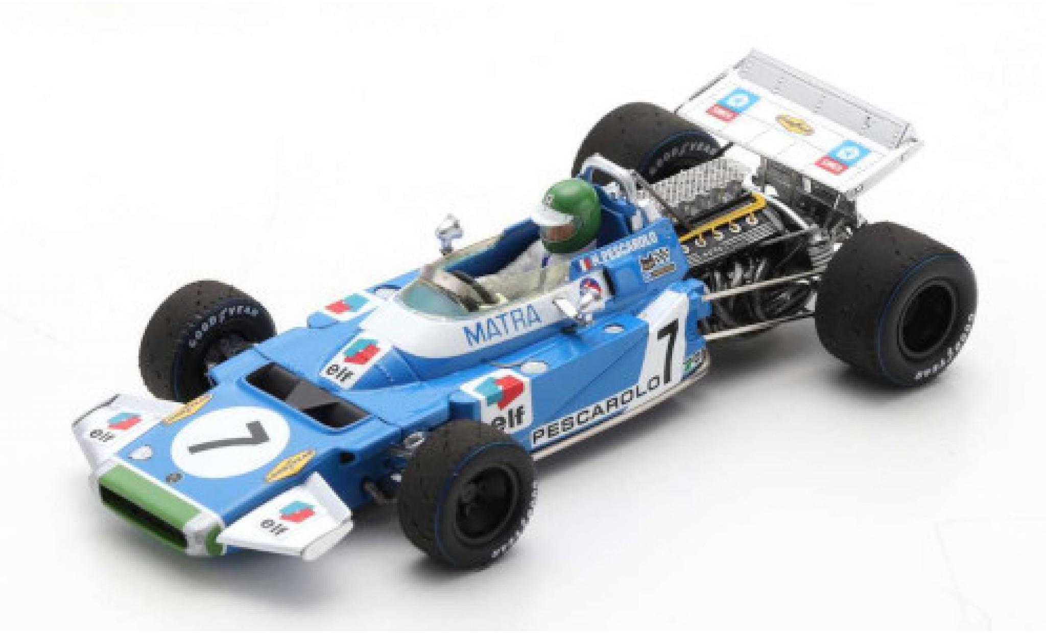 Matra MS120 1/43 Spark No.7 Formel 1 GP USA 1970 modellino in miniatura