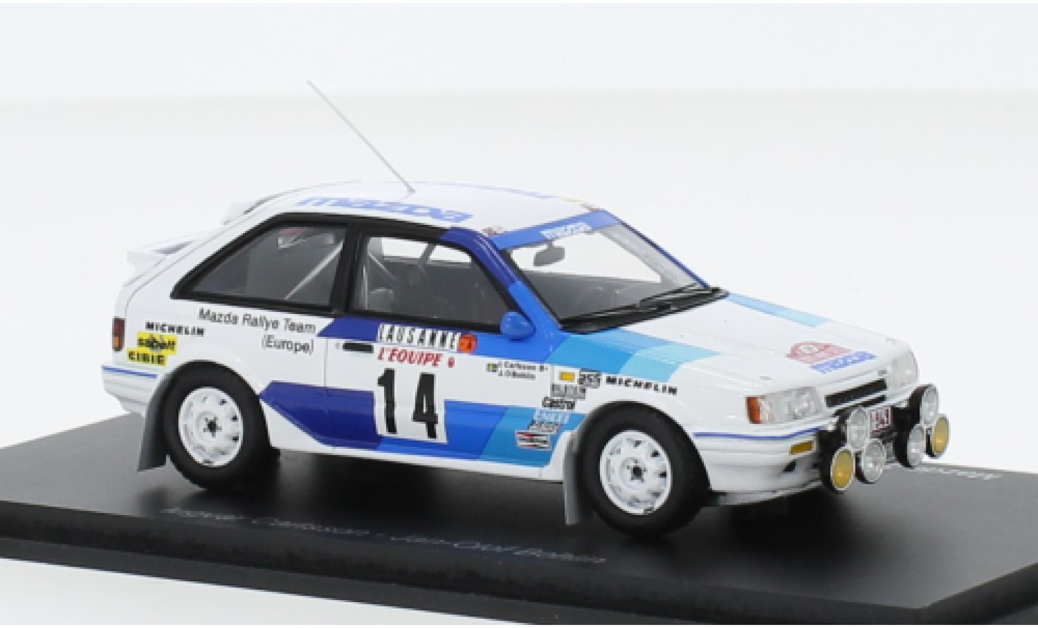 Mazda 323 1/43 Spark 4WD No.14 Rally Team Europe Rallye WM Rallye Monte Carlo 1986 modellino in miniatura