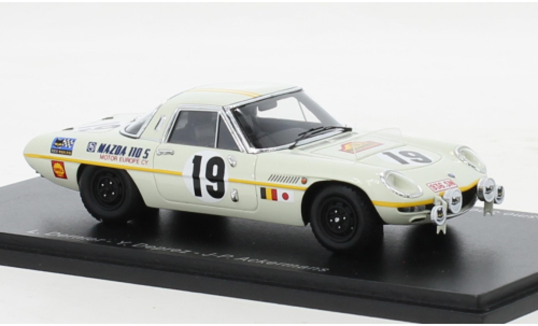 Mazda Cosmo 1/43 Spark Sport 110S RHD No.19 Marathon de la Route 1968 modellino in miniatura