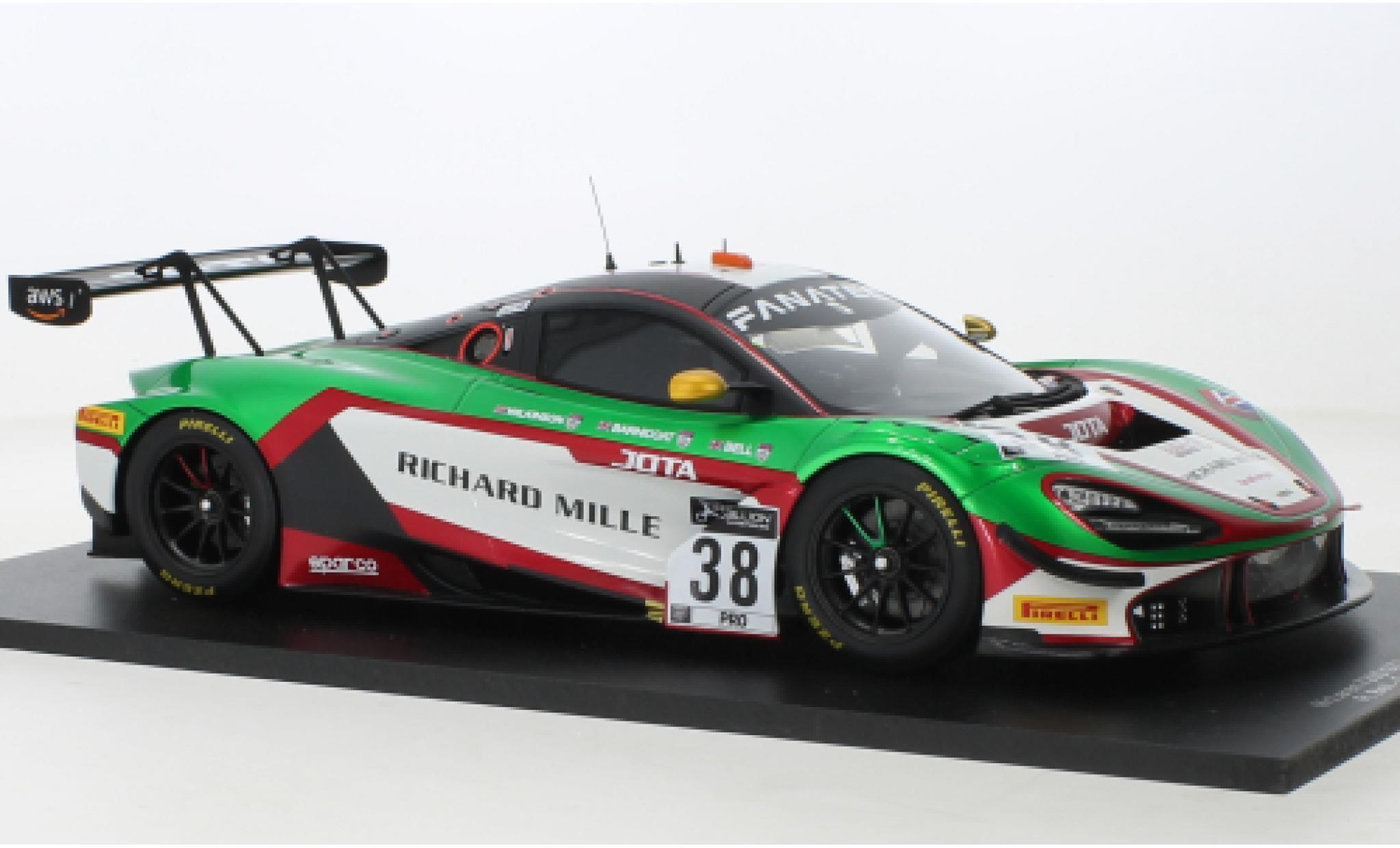 McLaren 720 1/18 Spark S GT3 No.38 Audi Sport Team WRT 24h Spa 2021 modellino in miniatura