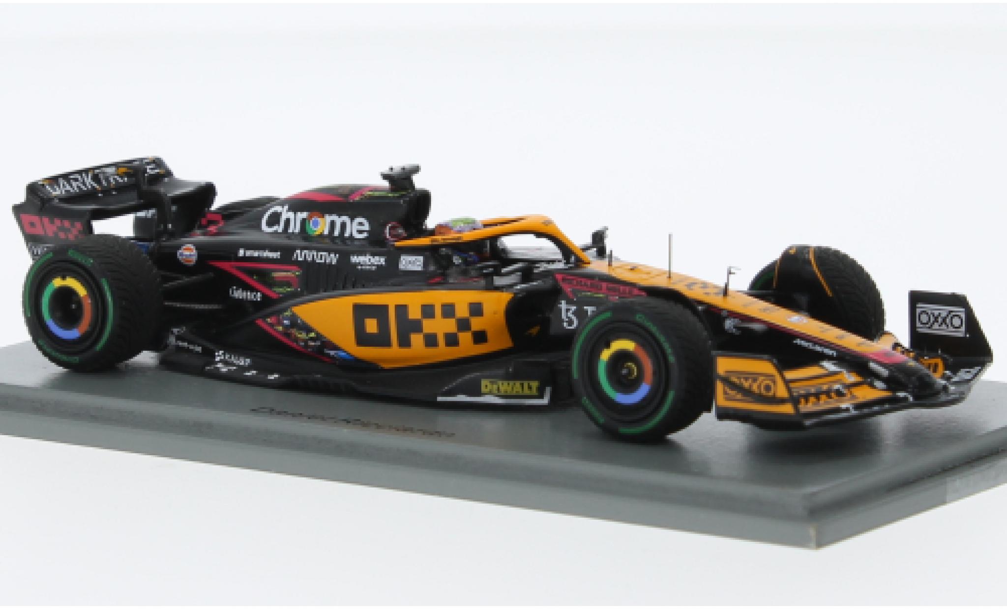 McLaren F1 1/43 Spark MCL36 No.3 Team formule 1 GP Singapur 2022 modellino in miniatura