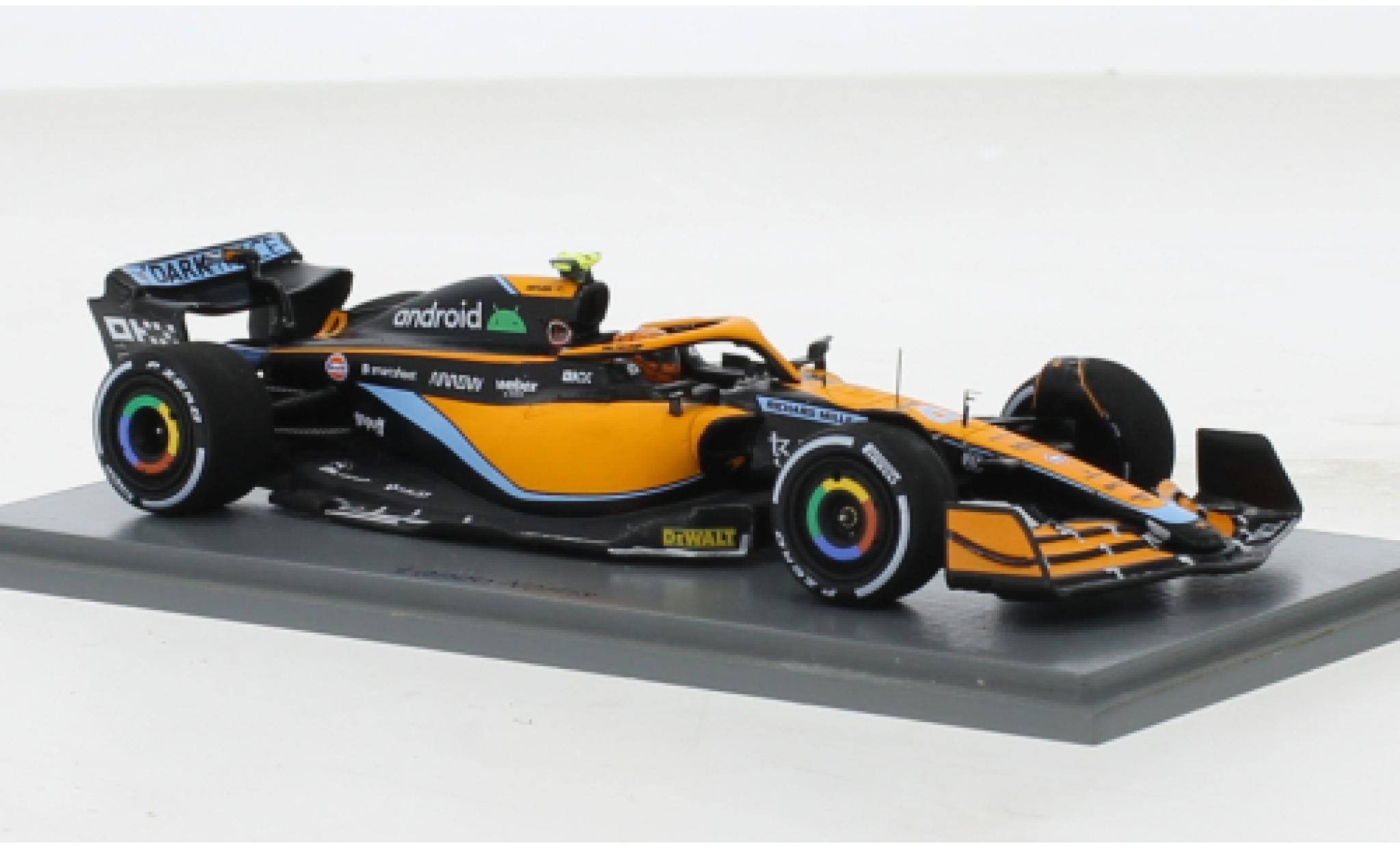 McLaren F1 1/43 Spark MCL36 No.4 Team Formel 1 GP Miami 2022 modellino in miniatura