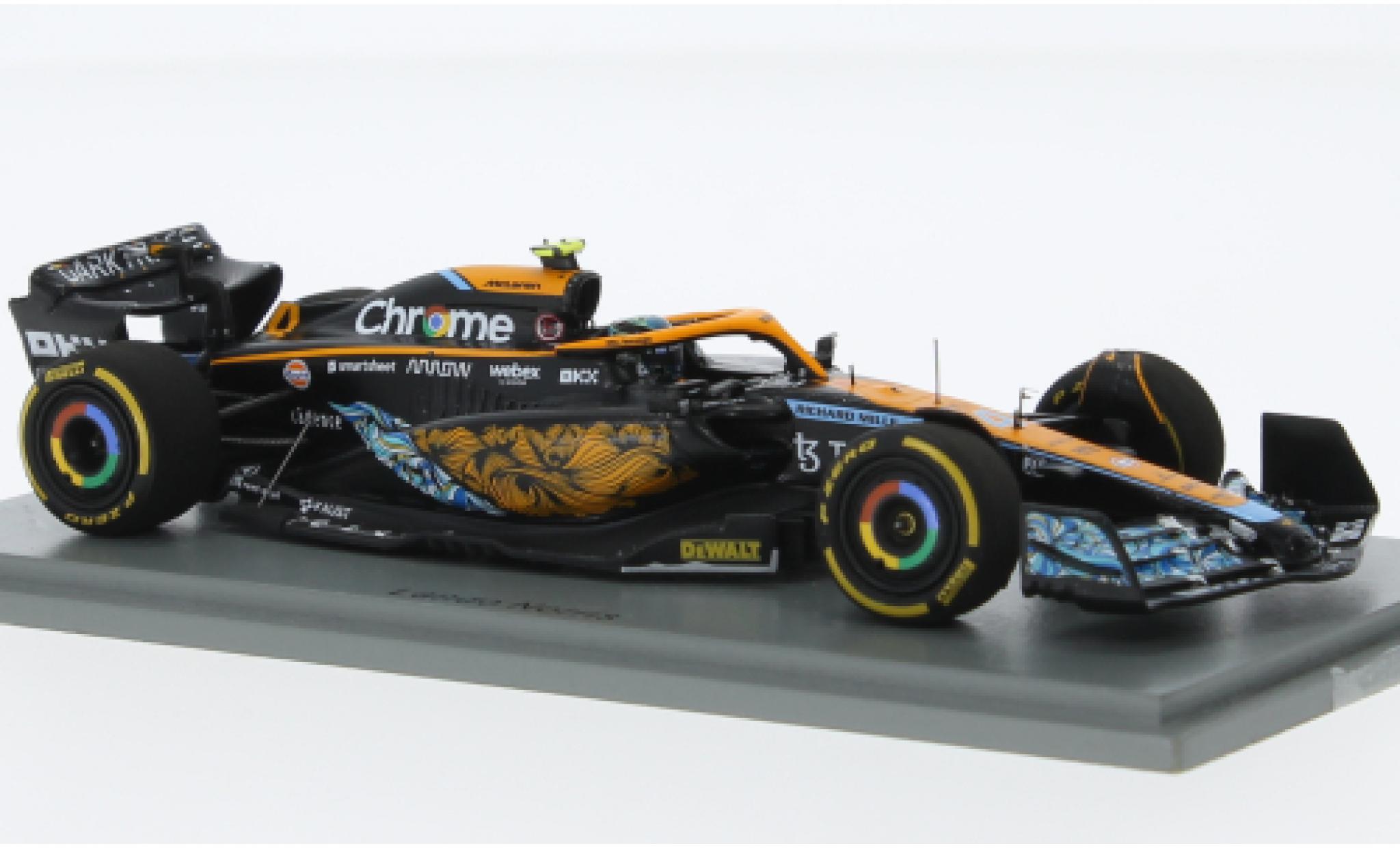 McLaren F1 1/43 Spark MCL36 No.4 Team formule 1 GP Abu Dhabi 2022 modellino in miniatura