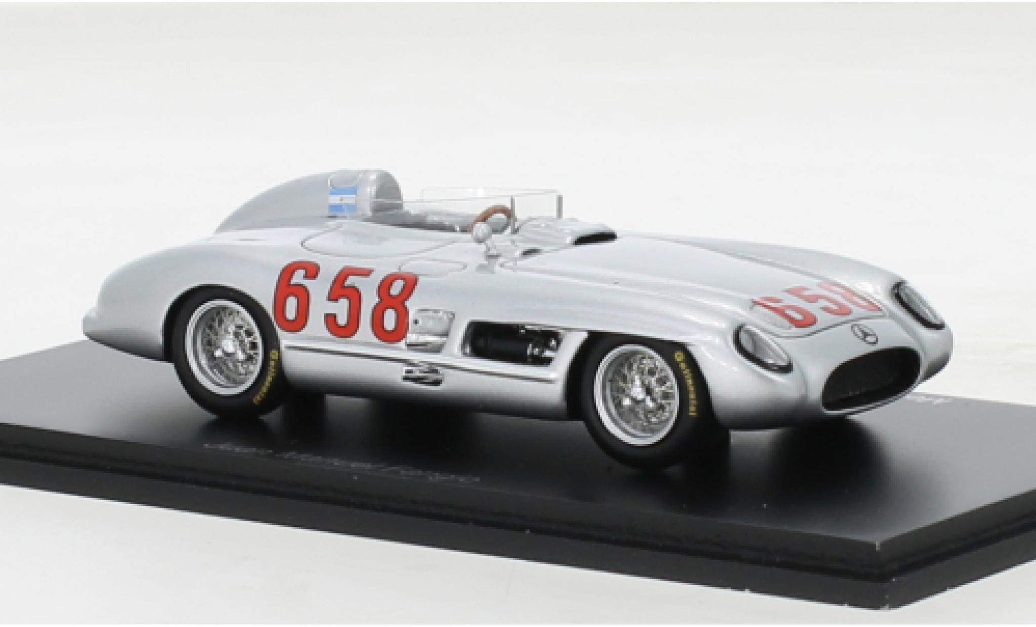 Mercedes 300 1/43 Spark SLR No.658 Mille Miglia 1955 modellino in miniatura