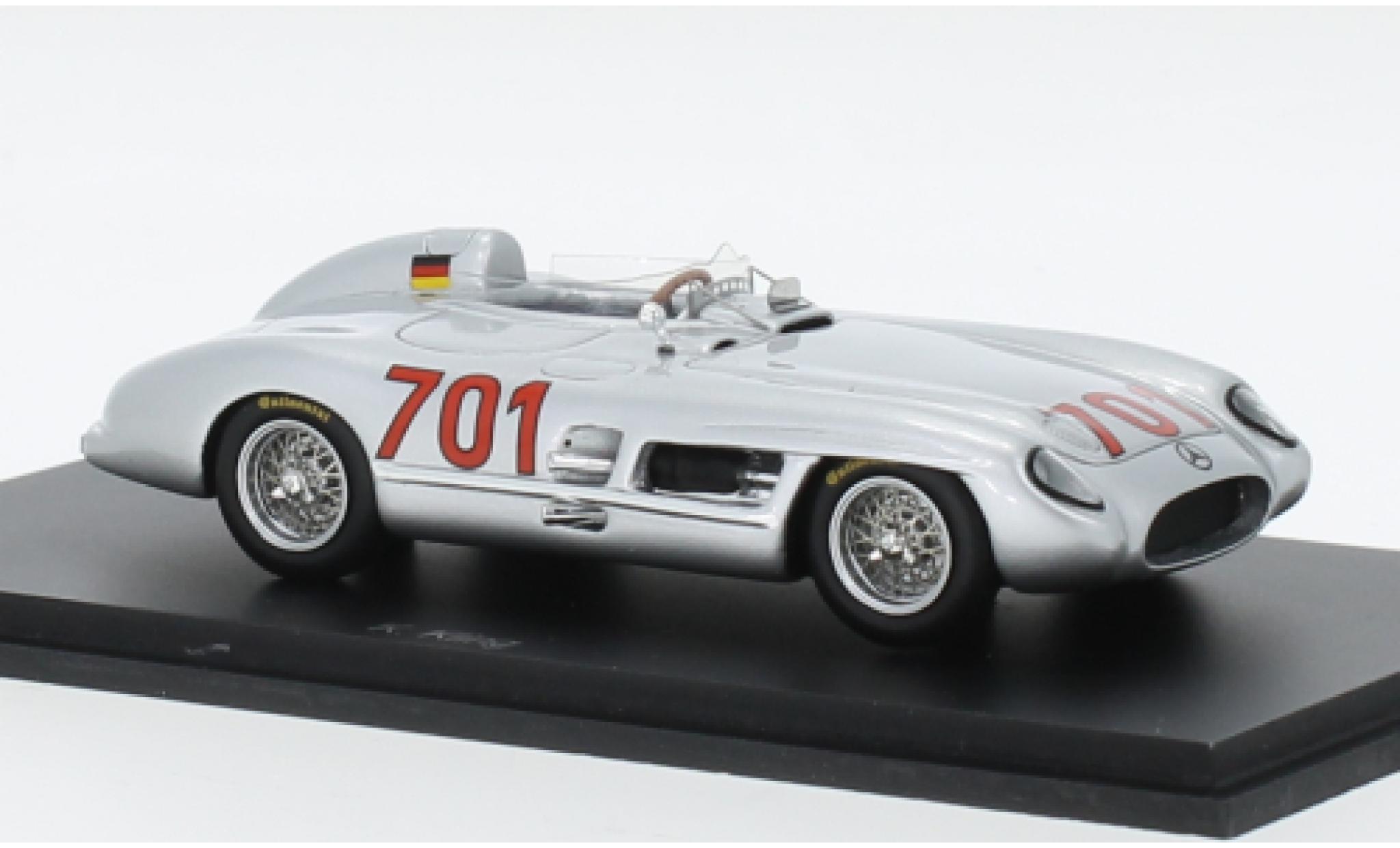 Mercedes 300 1/43 Spark SLR No.701 Mille Miglia 1955 modellino in miniatura