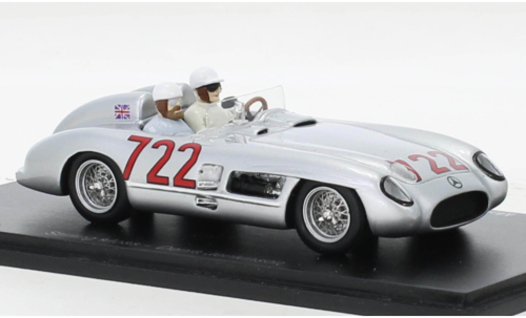 Mercedes 300 1/43 Spark SLR No.722 Mille Miglia 1955 modellino in miniatura