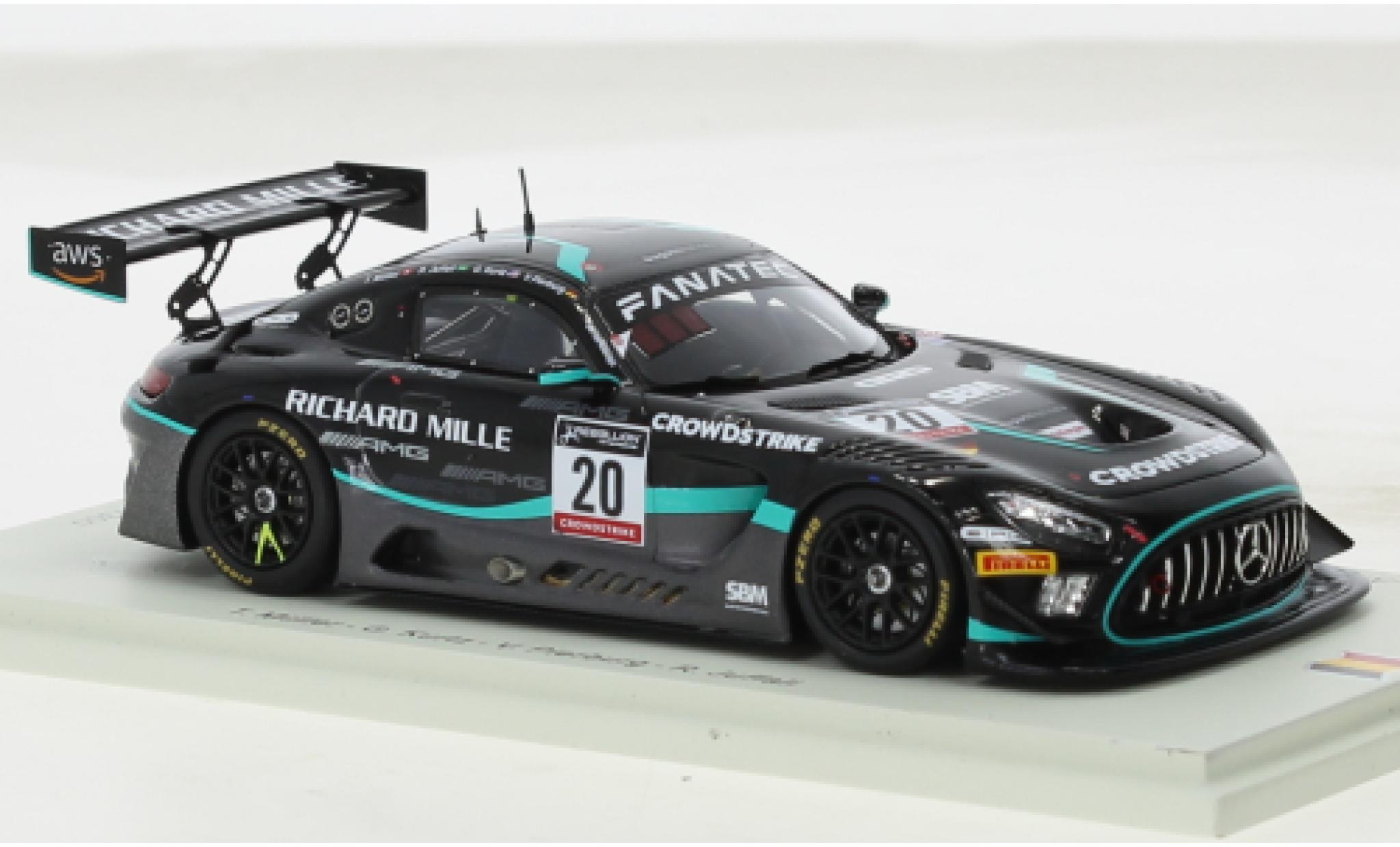 Mercedes AMG GT 1/43 Spark 3 No.20 SPS Automotive Performance 24h Spa 2022 modellino in miniatura