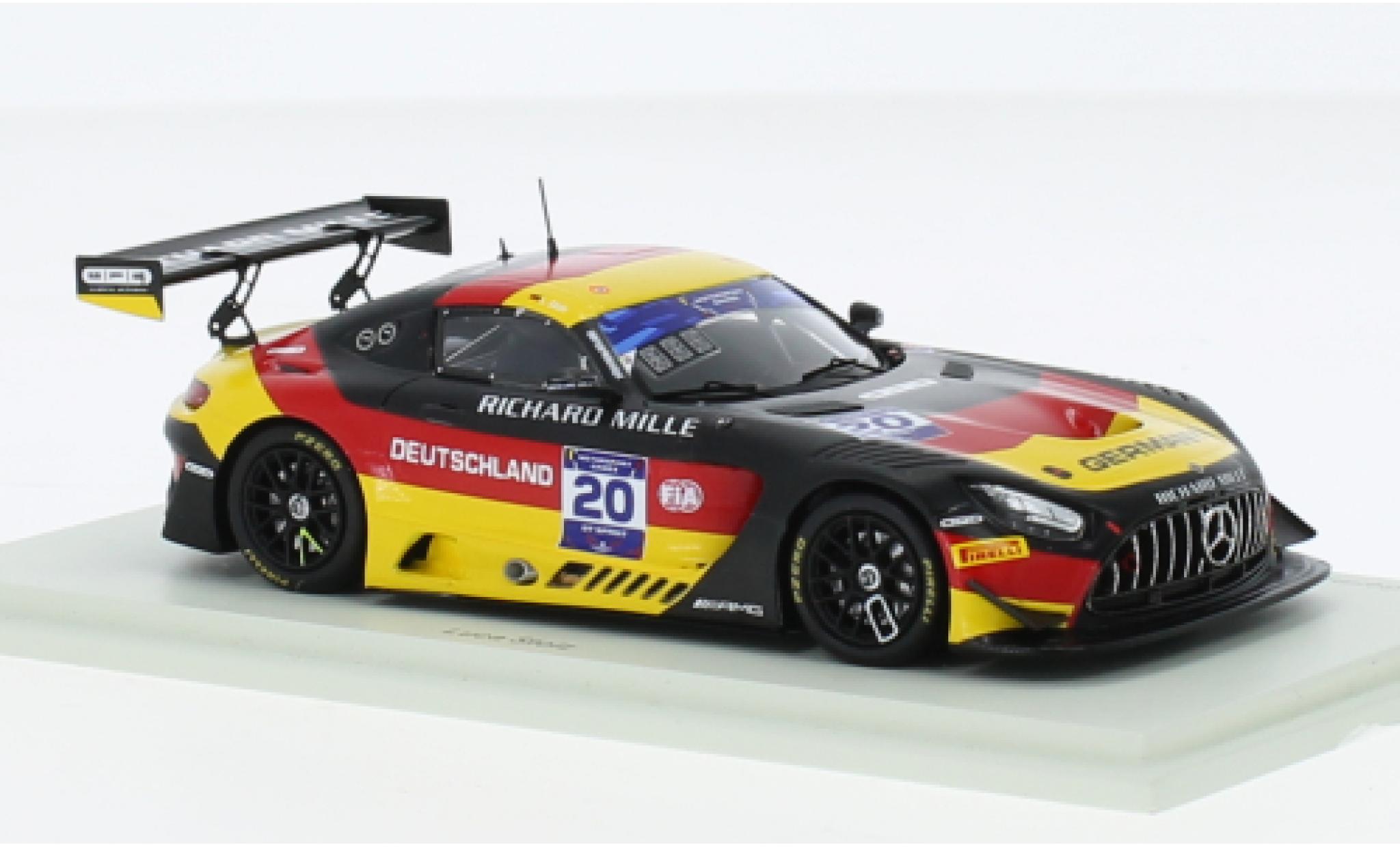 Mercedes AMG GT 1/43 Spark 3 No.20 Team Allemagne FIA Motorsport Games GT Sprint Cup Paul Ricard 2022 modellino in miniatura