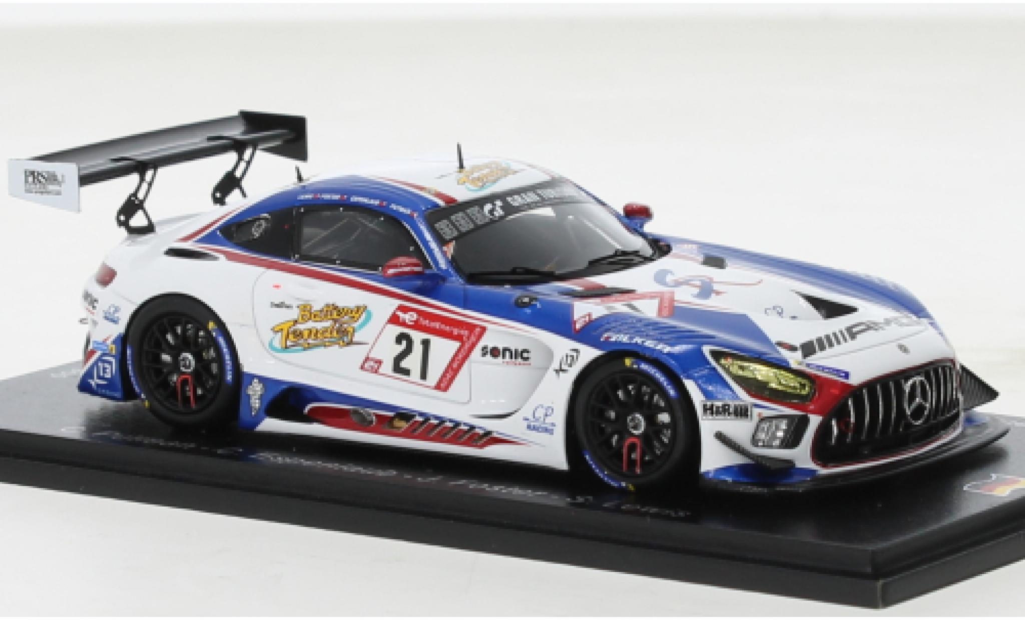 Mercedes AMG GT 1/43 Spark 3 No.21 CP Racing 24h Nürburgring 2022 modellino in miniatura