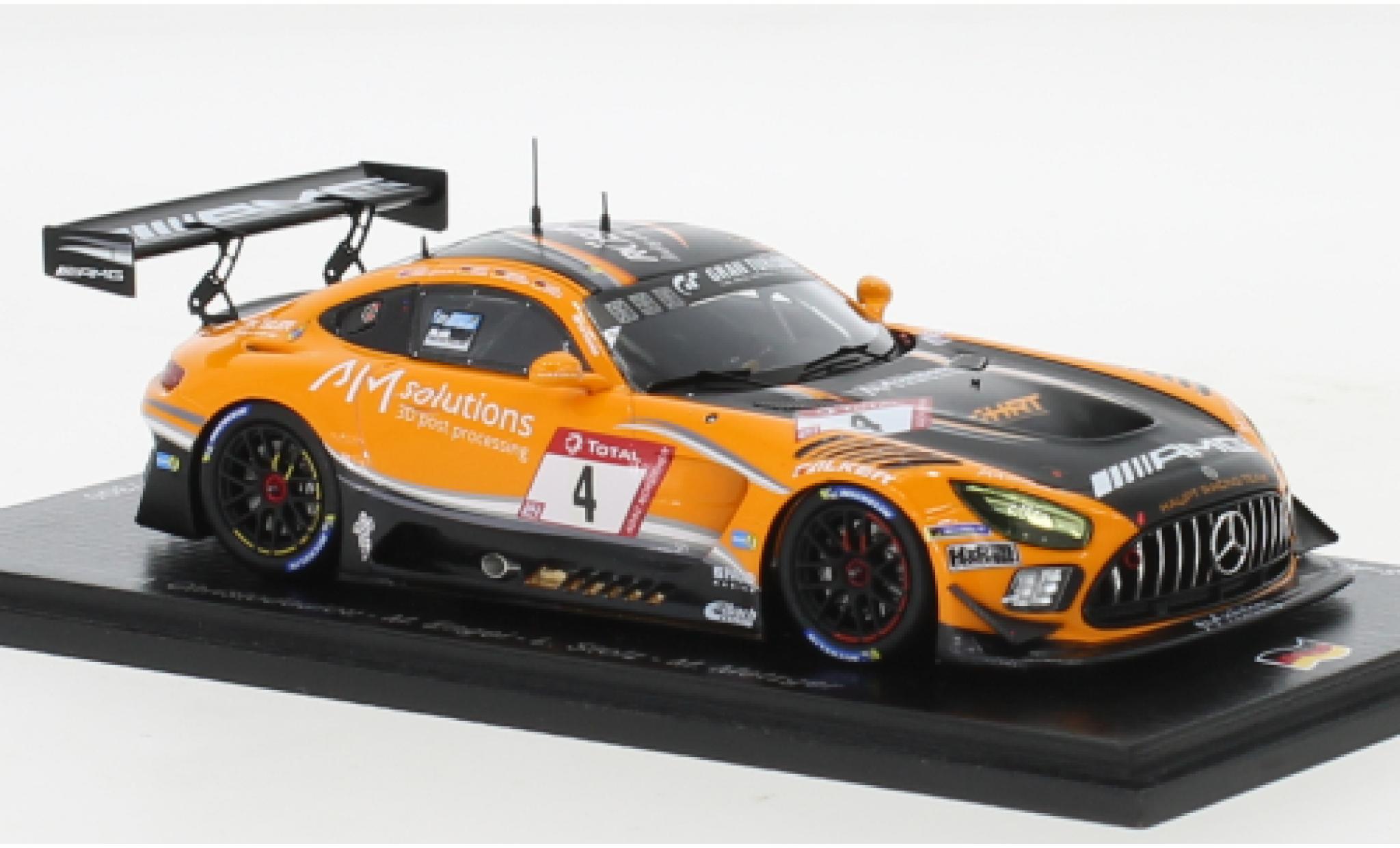 Mercedes AMG GT 1/43 Spark 3 No.4 AMG Team HRT 24h Nürburgring 2020 modellino in miniatura