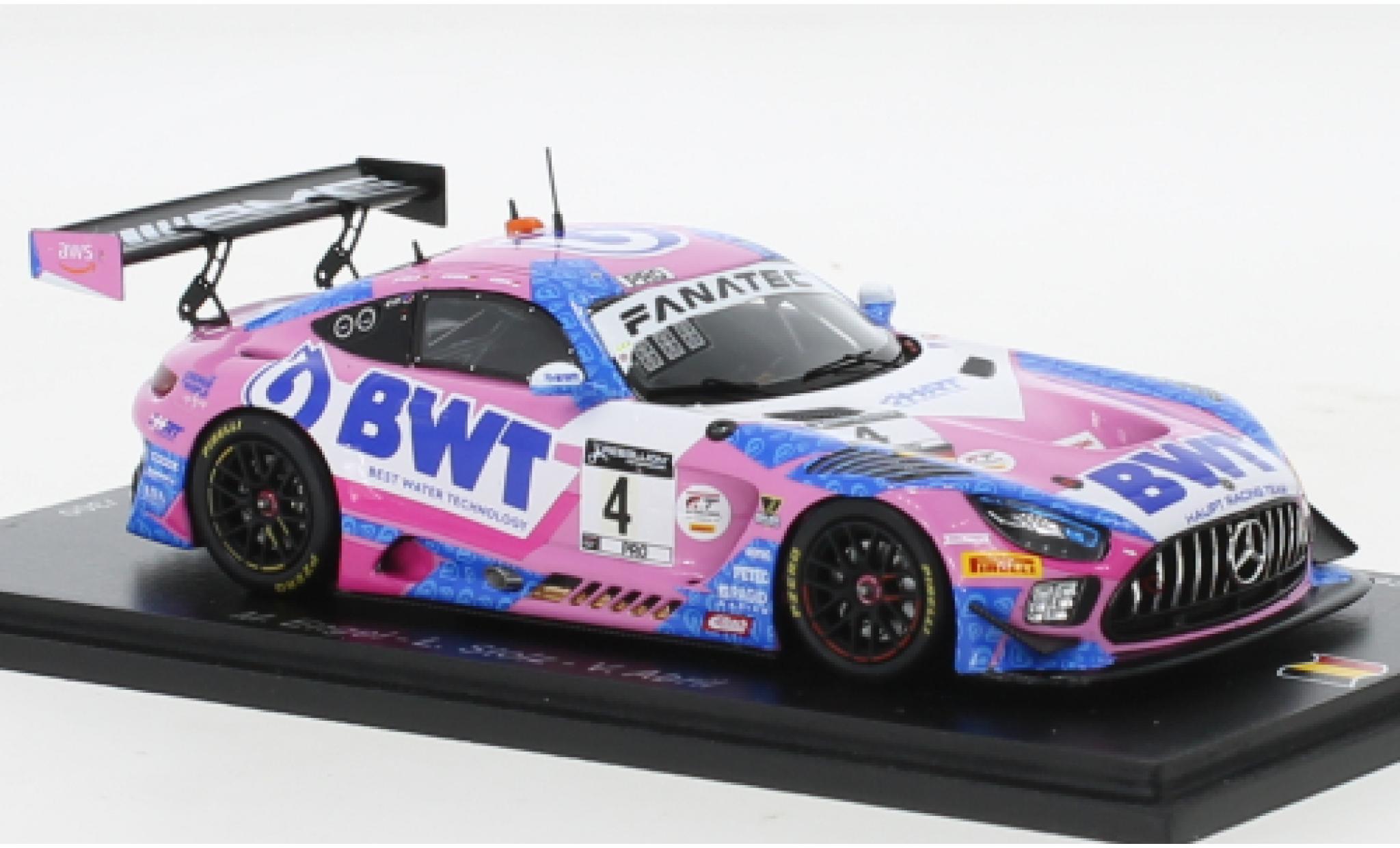 Mercedes AMG GT 1/43 Spark 3 No.4 AMG Team HRT BWT 24h Spa 2021 modellino in miniatura