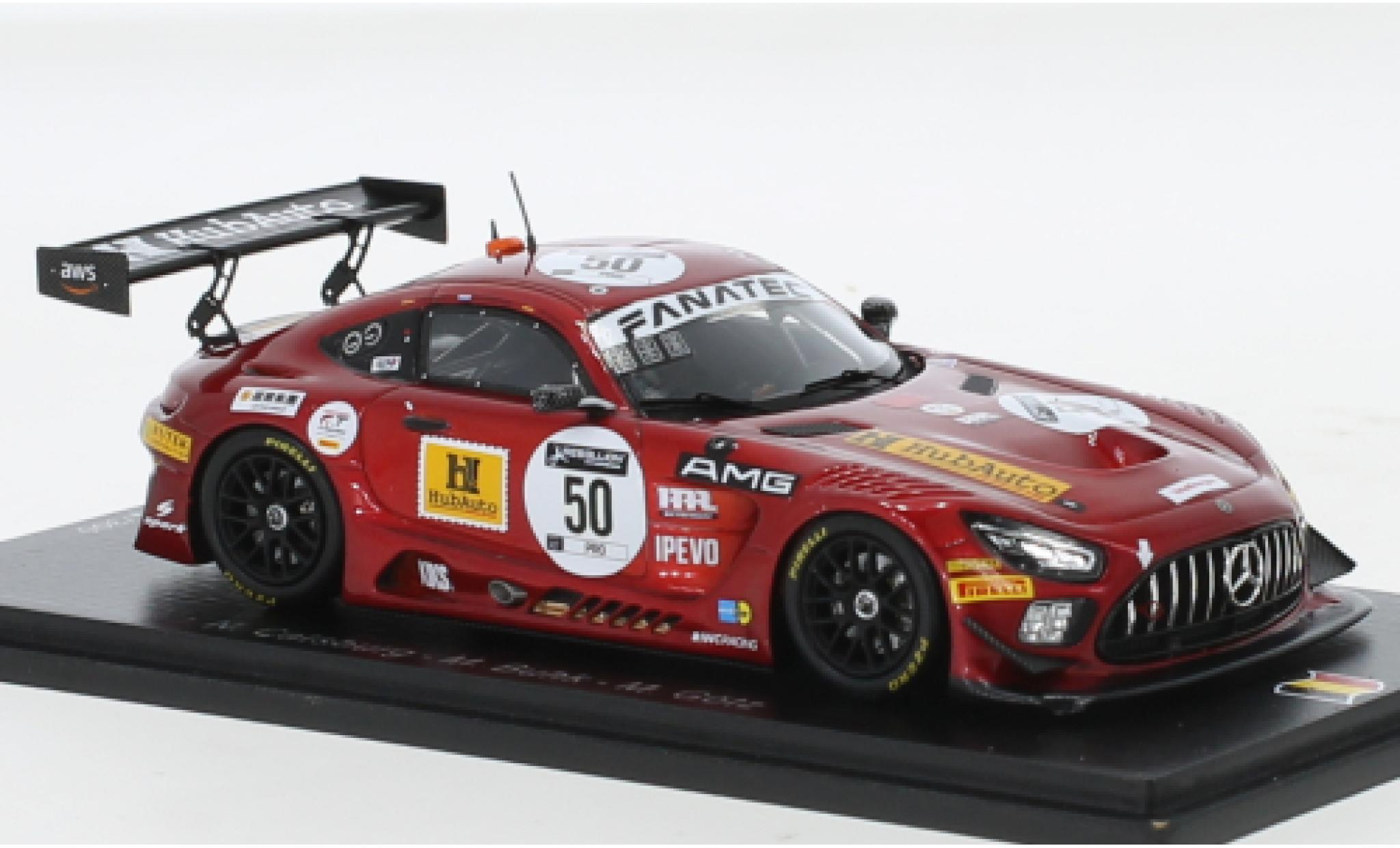 Mercedes AMG GT 1/43 Spark 3 No.50 Hub voiture 24h Spa 2021 modellino in miniatura