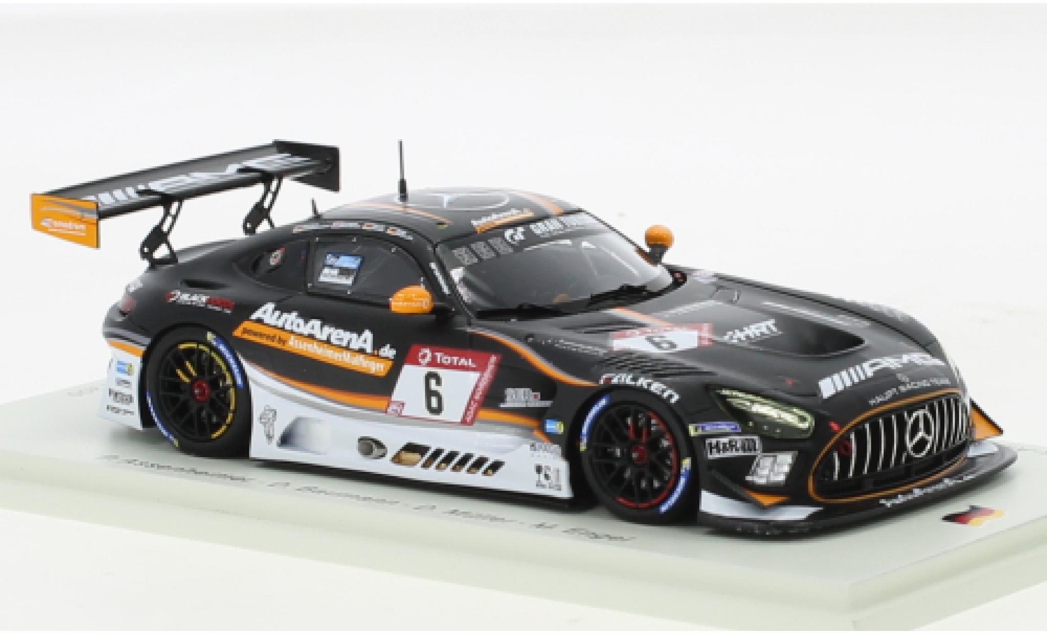 Mercedes AMG GT 1/43 Spark 3 No.6 AMG Team HRT AutoArenA 24h Nuerburgring 2020 modellino in miniatura