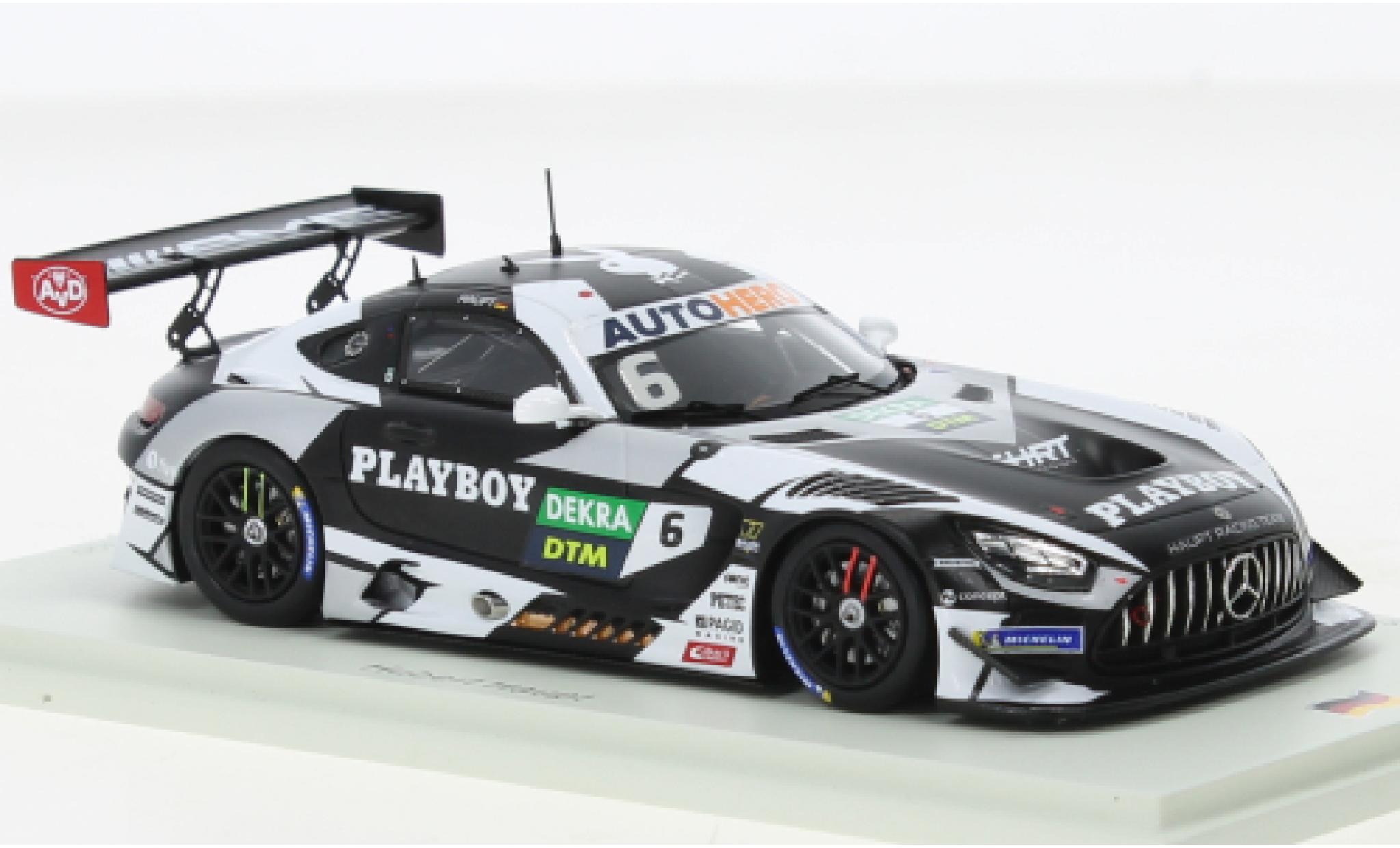 Mercedes AMG GT 1/43 Spark 3 No.6 AMG Team HRT Playboy DTM Nürburgring 2021 modellino in miniatura