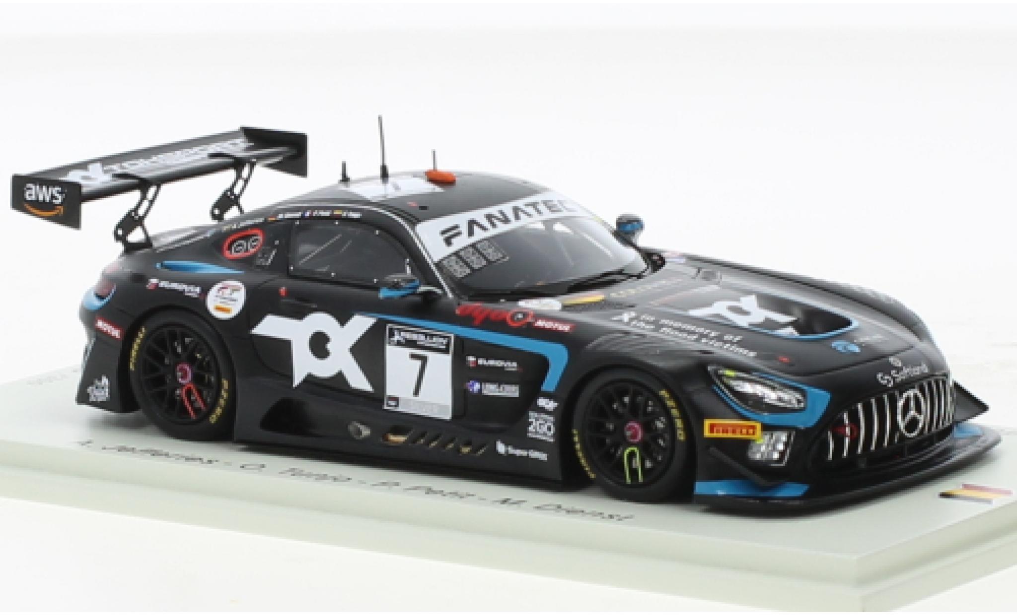 Mercedes AMG GT 1/43 Spark 3 No.7 Toksport WRT 24h Spa 2021 modellino in miniatura