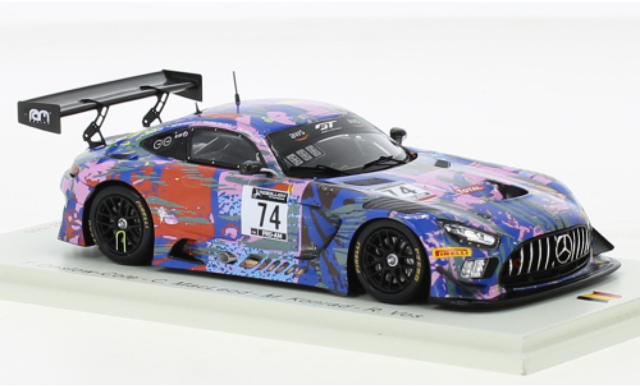 Mercedes AMG GT 1/43 Spark 3 No.74 Ram Racing 24h Spa 2020 modellino in miniatura