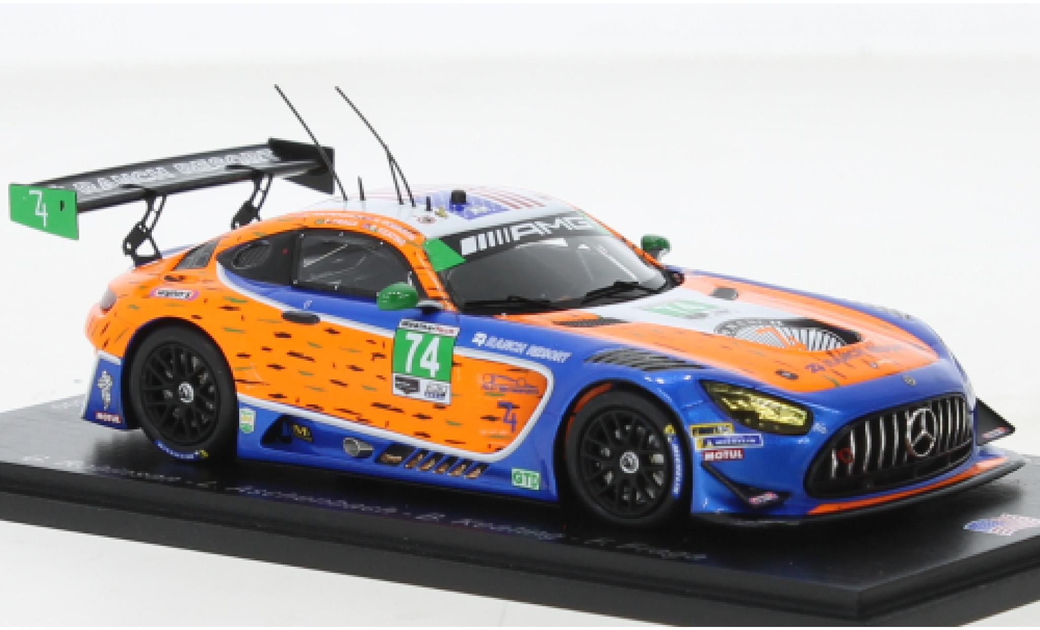 Mercedes AMG GT 1/43 Spark 3 No.74 Riley Motorsports IMSA 24h Daytona 2020 modellino in miniatura