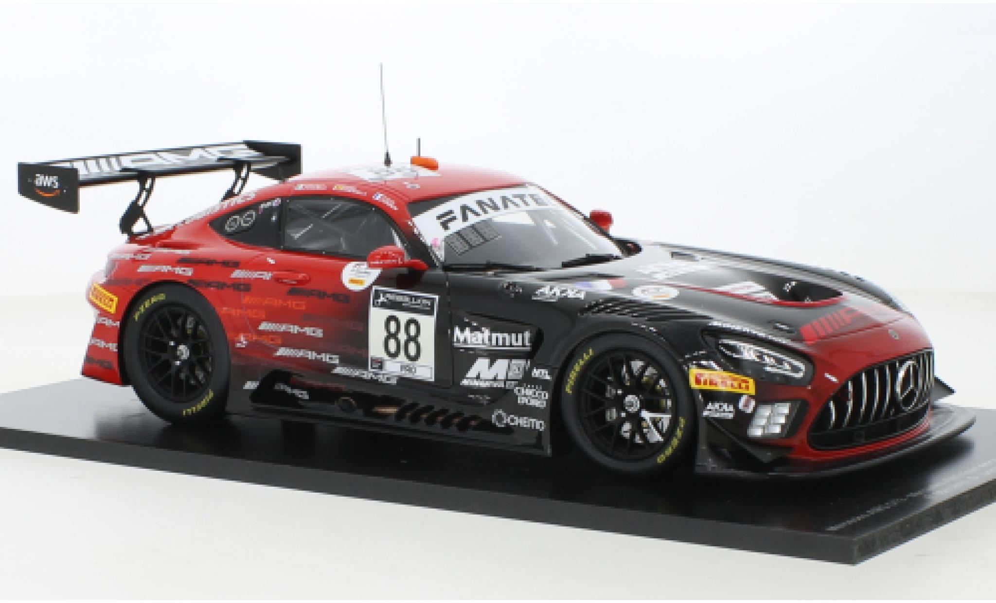 Mercedes AMG GT 1/18 Spark 3 No.88 AKKA ASP 24h Spa 2021 modellino in miniatura